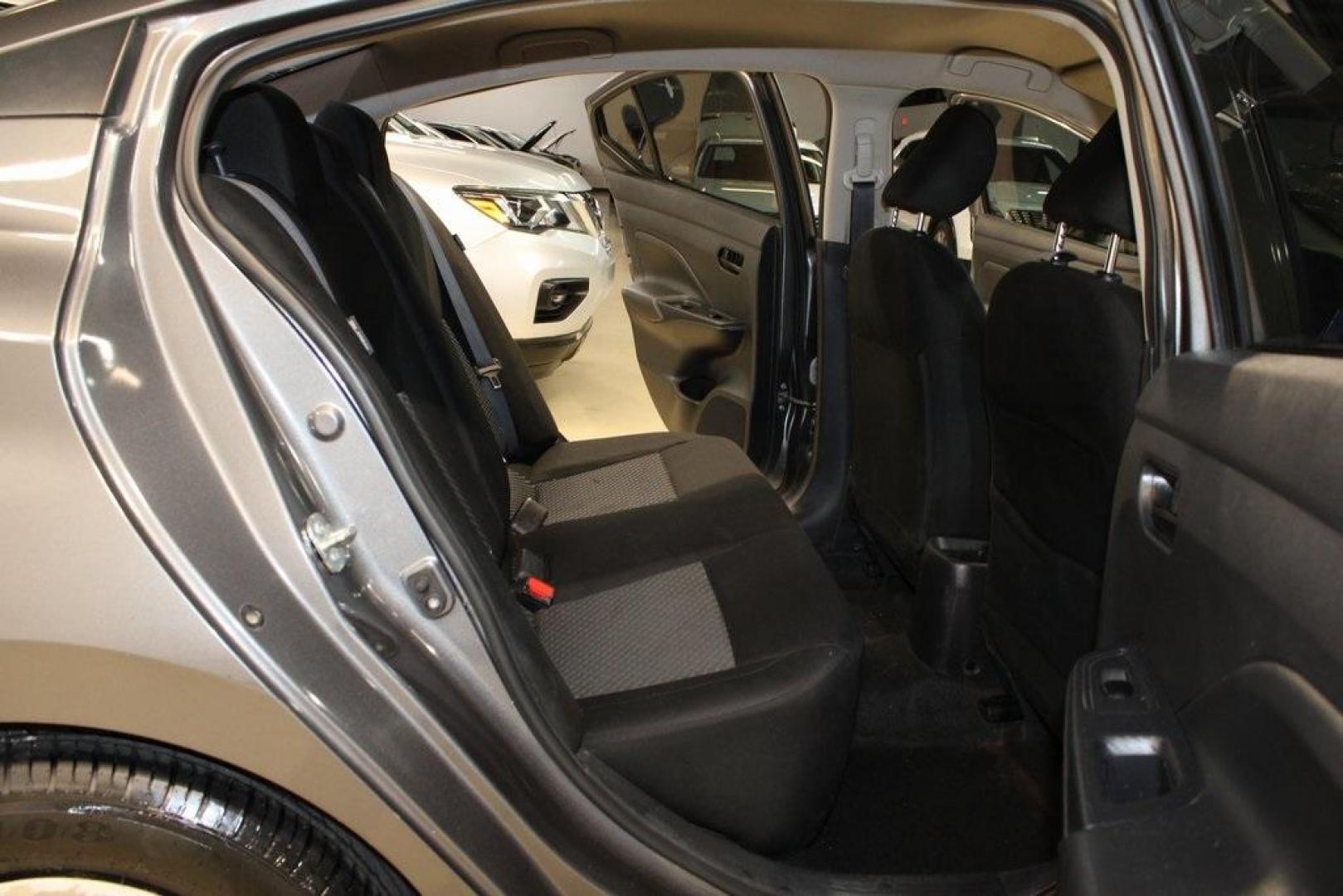 2021 Gun Metallic /Charcoal Nissan Versa 1.6 S (3N1CN8DV1ML) with an 1.6L 4-Cylinder DOHC 16V engine, CVT transmission, located at 15300 Midway Rd., Addison, TX, 75001, (972) 702-0011, 32.958321, -96.838074 - Photo#14
