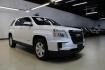 2016 White Frost Tricoat /Jet Black GMC Terrain SLE-1 (2GKALMEK7G6) with an 2.4L 4-Cylinder SIDI DOHC VVT engine, Automatic transmission, located at 15300 Midway Rd., Addison, TX, 75001, (972) 702-0011, 32.958321, -96.838074 - HOME OF THE NO HAGGLE PRICE - WHOLESALE PRICES TO THE PUBLIC!! Odometer is 24603 miles below market average!<br><br>White Frost Tricoat 2016 GMC Terrain SLE-1<br><br>22/32 City/Highway MPG<br><br>Awards:<br> * JD Power Initial Quality Study (IQS) * 2016 IIHS Top Safety Pick * 2016 IIHS Top Safe - Photo#1