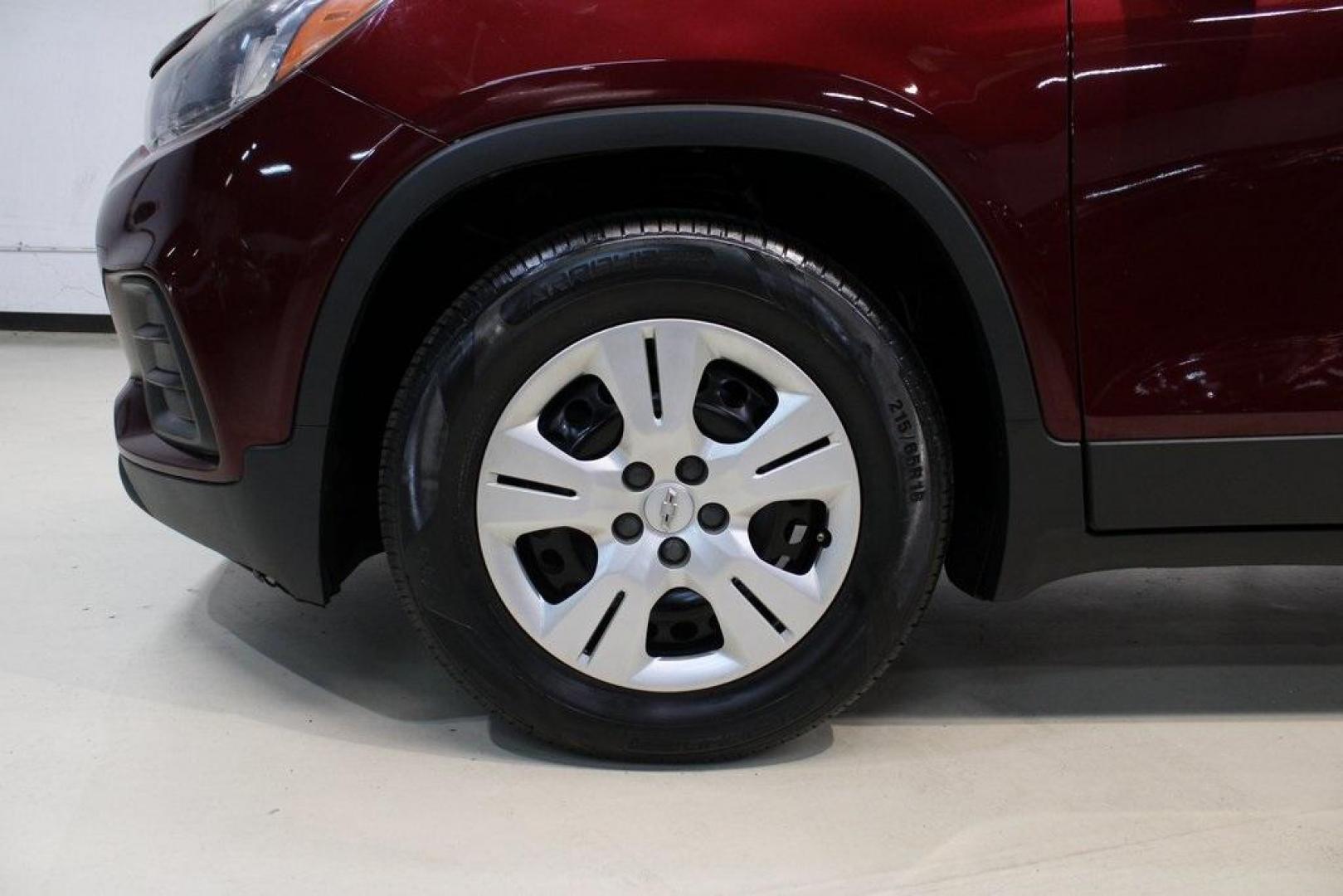 2017 Crimson Metallic /Black Chevrolet Trax LS (3GNCJKSB0HL) with an ECOTEC 1.4L I4 SMPI DOHC Turbocharged VVT engine, Automatic transmission, located at 15300 Midway Rd., Addison, TX, 75001, (972) 702-0011, 32.958321, -96.838074 - Photo#7