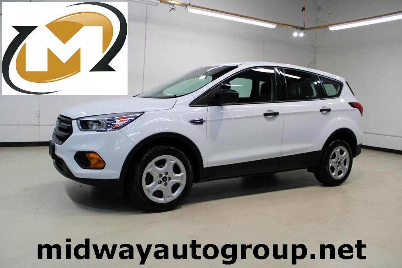 2019 Oxford White /Chromite Gray/Chrcl Black Ford Escape S (1FMCU0F75KU) with an 2.5L i-VCT engine, Automatic transmission, located at 15300 Midway Rd., Addison, TX, 75001, (972) 702-0011, 32.958321, -96.838074 - Photo#0