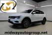 2018 Pure White /Golden Oak and Black Volkswagen Tiguan 2.0T SE (3VV3B7AX1JM) with an 2.0L TSI DOHC engine, Automatic transmission, located at 15300 Midway Rd., Addison, TX, 75001, (972) 702-0011, 32.958321, -96.838074 - Photo#0