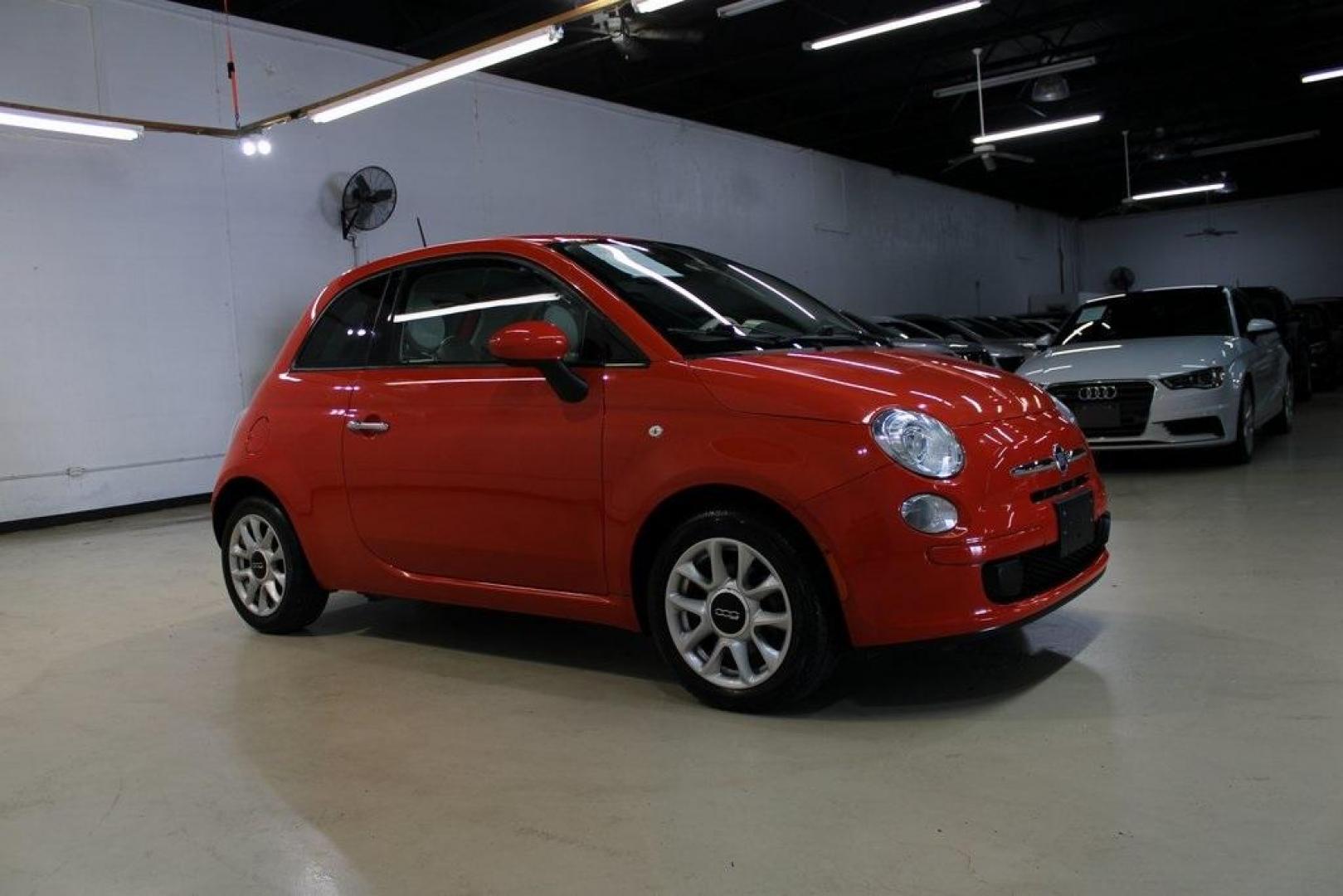 2017 Spitfire Orange /Avorio (Ivory) Fiat 500 Pop (3C3CFFKR4HT) with an 1.4L I4 16V MultiAir engine, Automatic transmission, located at 15300 Midway Rd., Addison, TX, 75001, (972) 702-0011, 32.958321, -96.838074 - Photo#6