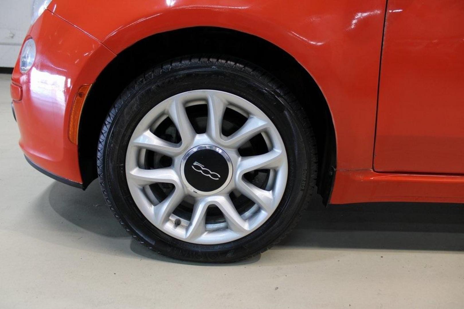 2017 Spitfire Orange /Avorio (Ivory) Fiat 500 Pop (3C3CFFKR4HT) with an 1.4L I4 16V MultiAir engine, Automatic transmission, located at 15300 Midway Rd., Addison, TX, 75001, (972) 702-0011, 32.958321, -96.838074 - Photo#8