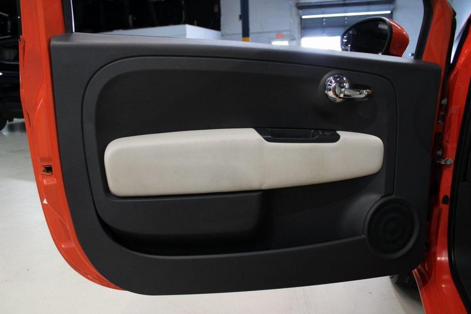 2017 Spitfire Orange /Avorio (Ivory) Fiat 500 Pop (3C3CFFKR4HT) with an 1.4L I4 16V MultiAir engine, Automatic transmission, located at 15300 Midway Rd., Addison, TX, 75001, (972) 702-0011, 32.958321, -96.838074 - Photo#22