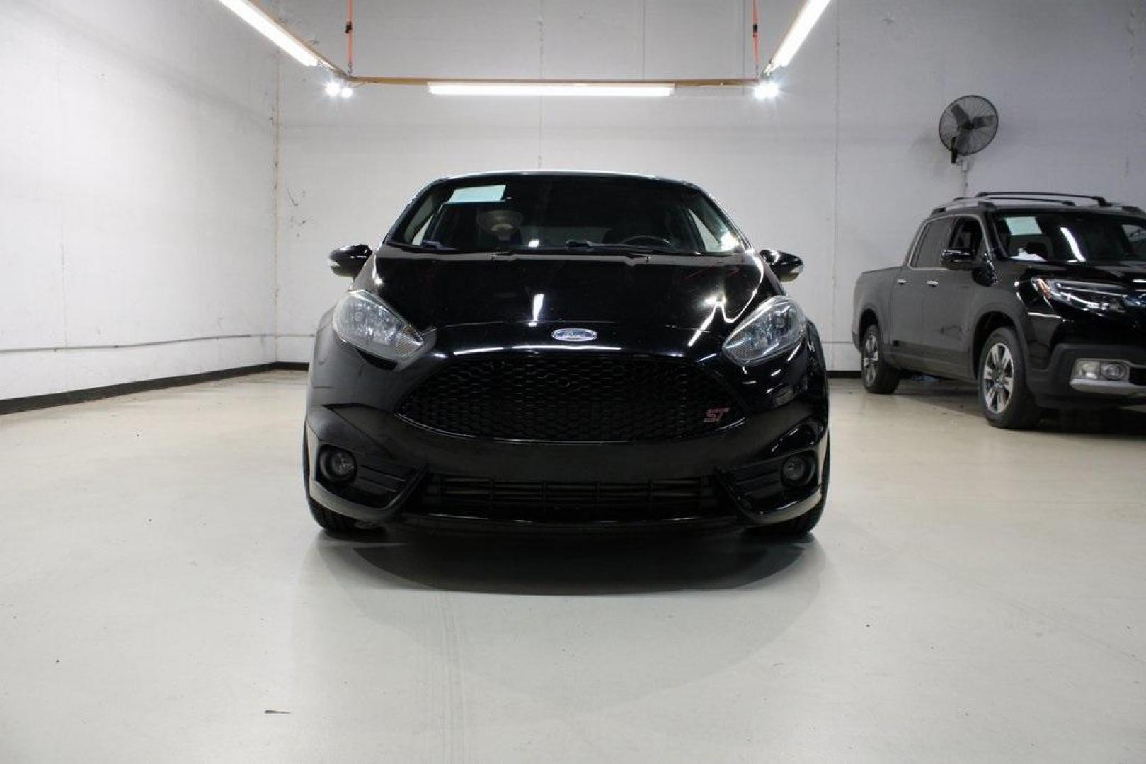 2017 Shadow Black /Smoke Storm Ford Fiesta ST (3FADP4GX7HM) with an EcoBoost 1.6L I4 GTDi DOHC Turbocharged VCT engine, Manual transmission, located at 15300 Midway Rd., Addison, TX, 75001, (972) 702-0011, 32.958321, -96.838074 - Photo#5