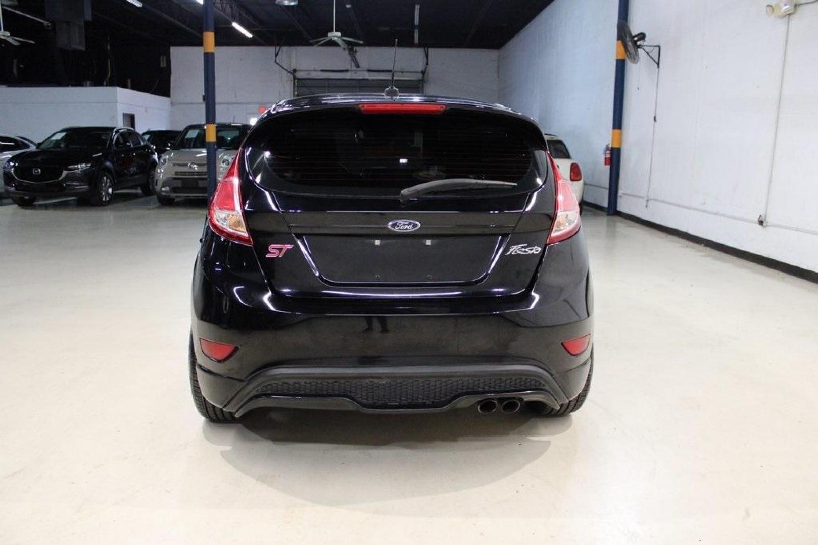 2017 Shadow Black /Smoke Storm Ford Fiesta ST (3FADP4GX7HM) with an EcoBoost 1.6L I4 GTDi DOHC Turbocharged VCT engine, Manual transmission, located at 15300 Midway Rd., Addison, TX, 75001, (972) 702-0011, 32.958321, -96.838074 - Photo#7