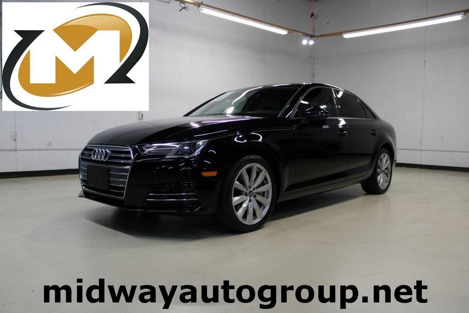 2017 Black Metallic /Black Audi A4 2.0T Premium (WAUANAF47HN) with an 2.0L I4 TFSI DOHC engine, Automatic transmission, located at 15300 Midway Rd., Addison, TX, 75001, (972) 702-0011, 32.958321, -96.838074 - Photo#0
