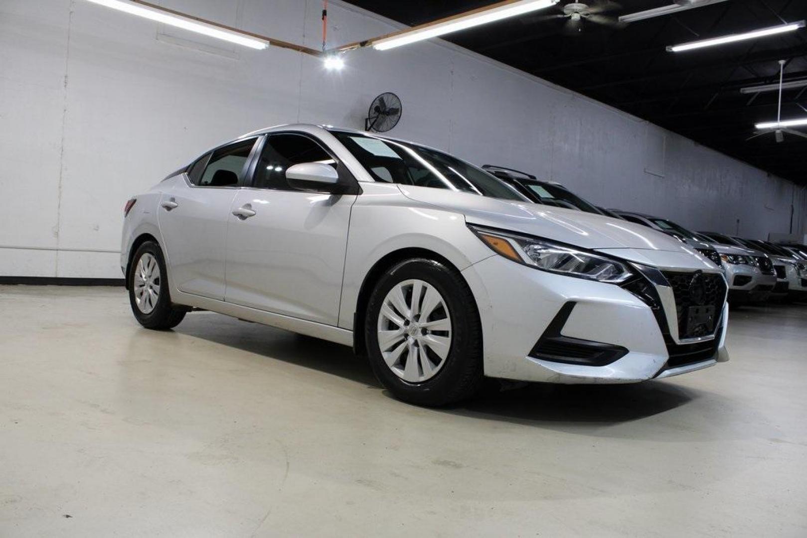 2021 Brilliant Silver Metallic /Charcoal Nissan Sentra S (3N1AB8BV6MY) with an 2.0L DOHC engine, CVT transmission, located at 15300 Midway Rd., Addison, TX, 75001, (972) 702-0011, 32.958321, -96.838074 - Photo#1