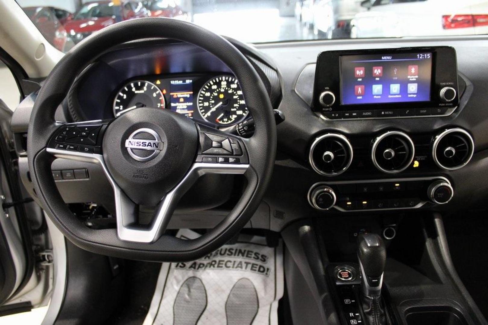 2021 Brilliant Silver Metallic /Charcoal Nissan Sentra S (3N1AB8BV6MY) with an 2.0L DOHC engine, CVT transmission, located at 15300 Midway Rd., Addison, TX, 75001, (972) 702-0011, 32.958321, -96.838074 - Photo#16