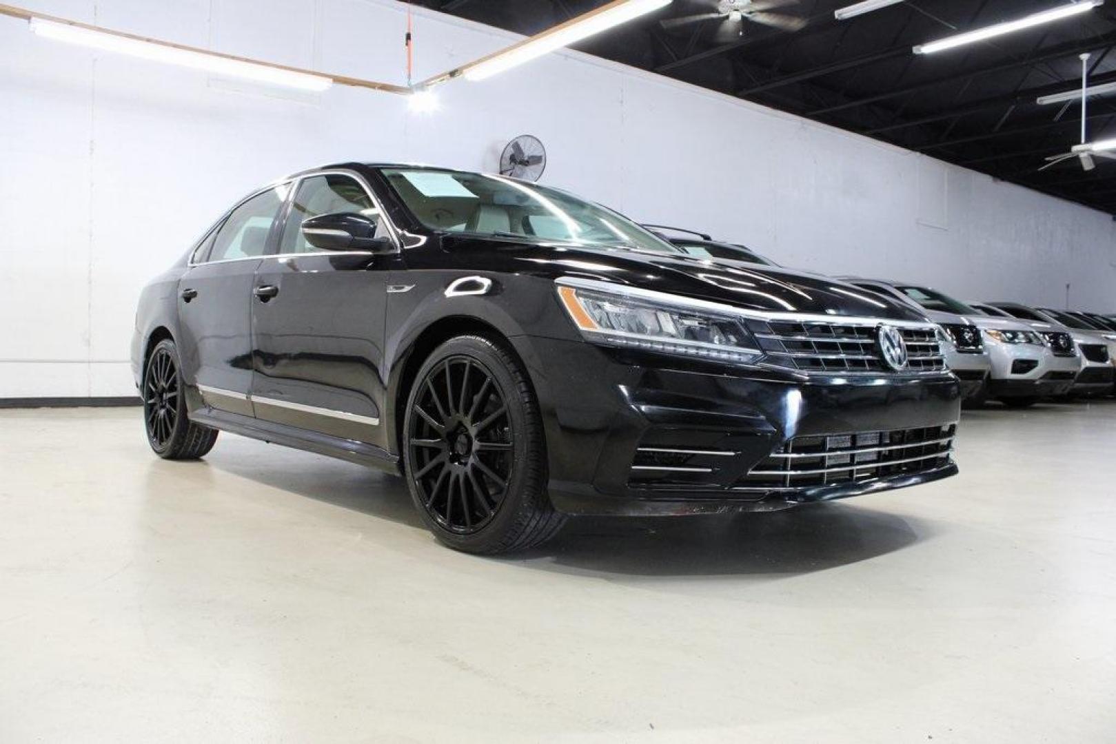 2017 Deep Black /Cornsilk Beige W/Brown Volkswagen Passat 1.8T R-Line (1VWDT7A33HC) with an 1.8L TSI engine, Automatic transmission, located at 15300 Midway Rd., Addison, TX, 75001, (972) 702-0011, 32.958321, -96.838074 - 2017 Volkswagen Passat R-Line<br><br>Now Available at Midway Auto Group, Addison, Texas<br><br>Sporty, refined, and exceptionally comfortablethe 2017 Volkswagen Passat R-Line brings European sophistication and precision to the midsize sedan class. With sleek styling, a turbocharged engine, and a spa - Photo#1