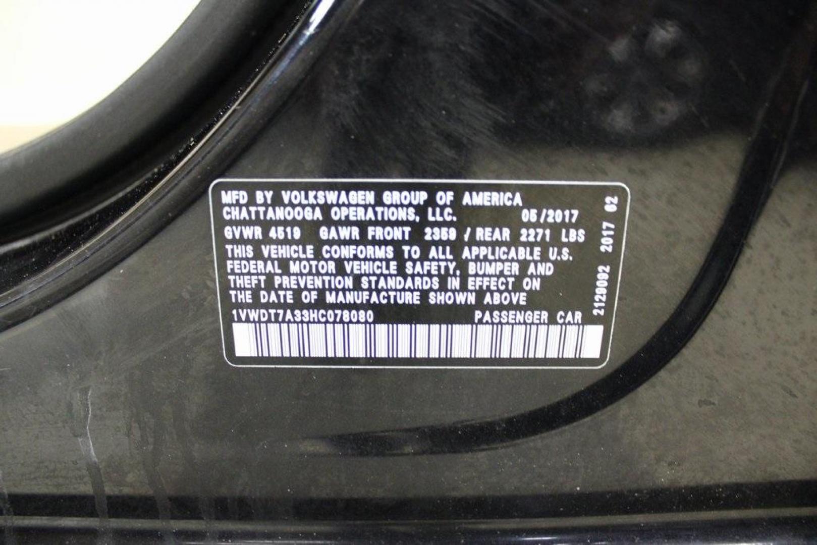 2017 Deep Black /Cornsilk Beige W/Brown Volkswagen Passat 1.8T R-Line (1VWDT7A33HC) with an 1.8L TSI engine, Automatic transmission, located at 15300 Midway Rd., Addison, TX, 75001, (972) 702-0011, 32.958321, -96.838074 - 2017 Volkswagen Passat R-Line<br><br>Now Available at Midway Auto Group, Addison, Texas<br><br>Sporty, refined, and exceptionally comfortablethe 2017 Volkswagen Passat R-Line brings European sophistication and precision to the midsize sedan class. With sleek styling, a turbocharged engine, and a spa - Photo#25