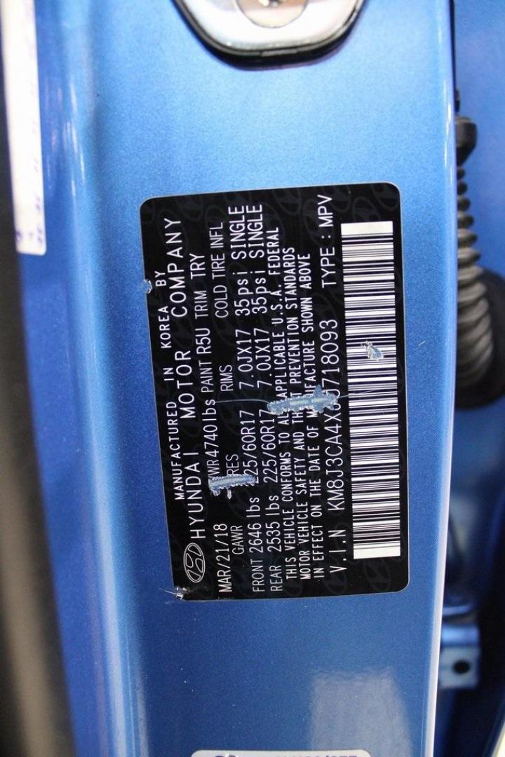 2018 Caribbean Blue /Black Hyundai Tucson SEL (KM8J3CA4XJU) with an 2.0L DOHC engine, Automatic transmission, located at 15300 Midway Rd., Addison, TX, 75001, (972) 702-0011, 32.958321, -96.838074 - Photo#27