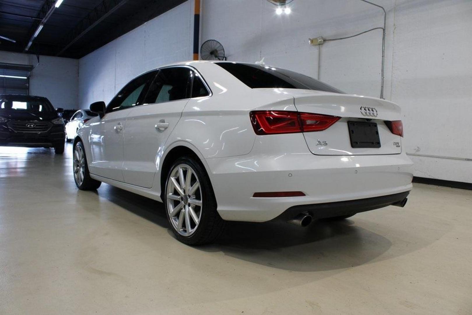 2015 Glacier White /Black Audi A3 2.0T Premium Plus (WAUEFGFF7F1) with an 2.0L 4-Cylinder TFSI engine, Automatic transmission, located at 15300 Midway Rd., Addison, TX, 75001, (972) 702-0011, 32.958321, -96.838074 - Photo#4