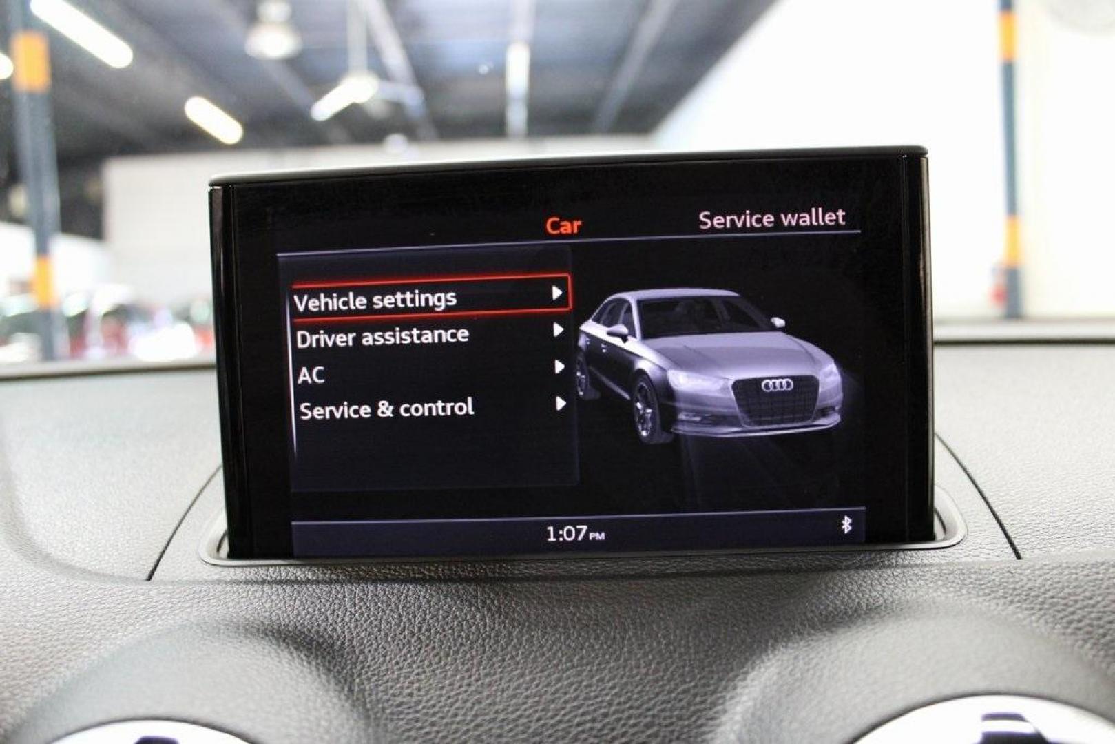 2015 Glacier White /Black Audi A3 2.0T Premium Plus (WAUEFGFF7F1) with an 2.0L 4-Cylinder TFSI engine, Automatic transmission, located at 15300 Midway Rd., Addison, TX, 75001, (972) 702-0011, 32.958321, -96.838074 - Photo#15