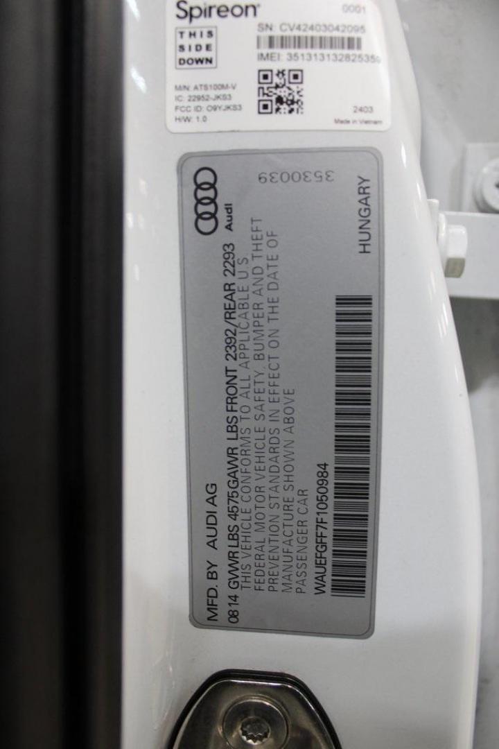 2015 Glacier White /Black Audi A3 2.0T Premium Plus (WAUEFGFF7F1) with an 2.0L 4-Cylinder TFSI engine, Automatic transmission, located at 15300 Midway Rd., Addison, TX, 75001, (972) 702-0011, 32.958321, -96.838074 - Photo#24