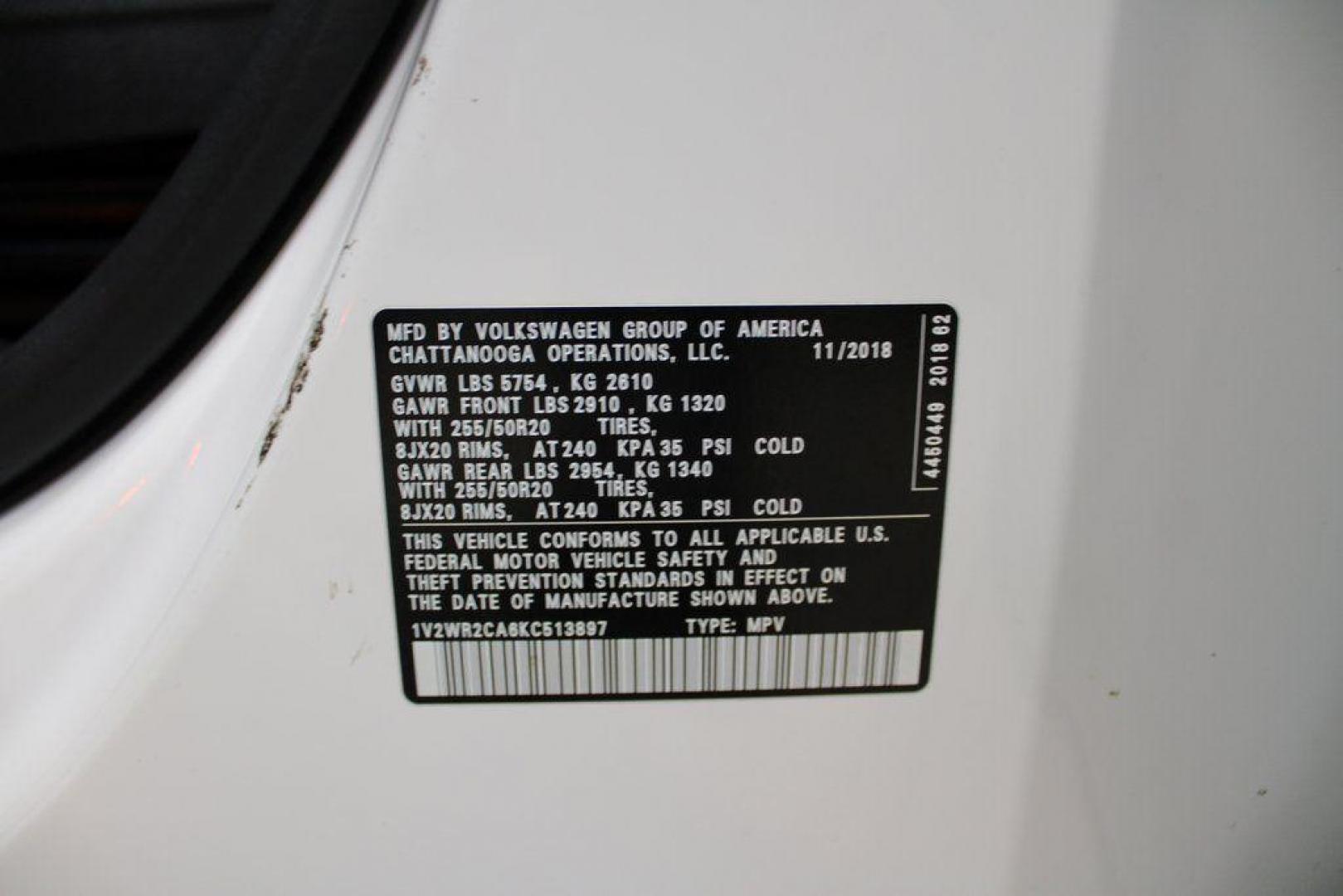 2019 Pure White /Titan Black Volkswagen Atlas 3.6L V6 SE (1V2WR2CA6KC) with an 3.6L VR6 engine, Automatic transmission, located at 15300 Midway Rd., Addison, TX, 75001, (972) 702-0011, 32.958321, -96.838074 - 2019 Volkswagen Atlas SE 4MOTION<br><br>Now Available at Midway Auto Group Addison, Texas<br><br>Spacious, powerful, and family-ready, the 2019 Volkswagen Atlas SE 4MOTION delivers three-row versatility with the confidence of Volkswagens all-wheel-drive system. With its roomy cabin, refined ride qu - Photo#27