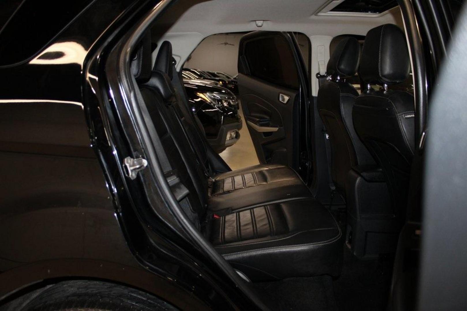 2020 Shadow Black /Ebony Black Ford EcoSport Titanium (MAJ3S2KEXLC) with an EcoBoost 1.0L I3 GTDi DOHC Turbocharged VCT engine, Automatic transmission, located at 15300 Midway Rd., Addison, TX, 75001, (972) 702-0011, 32.958321, -96.838074 - Photo#15