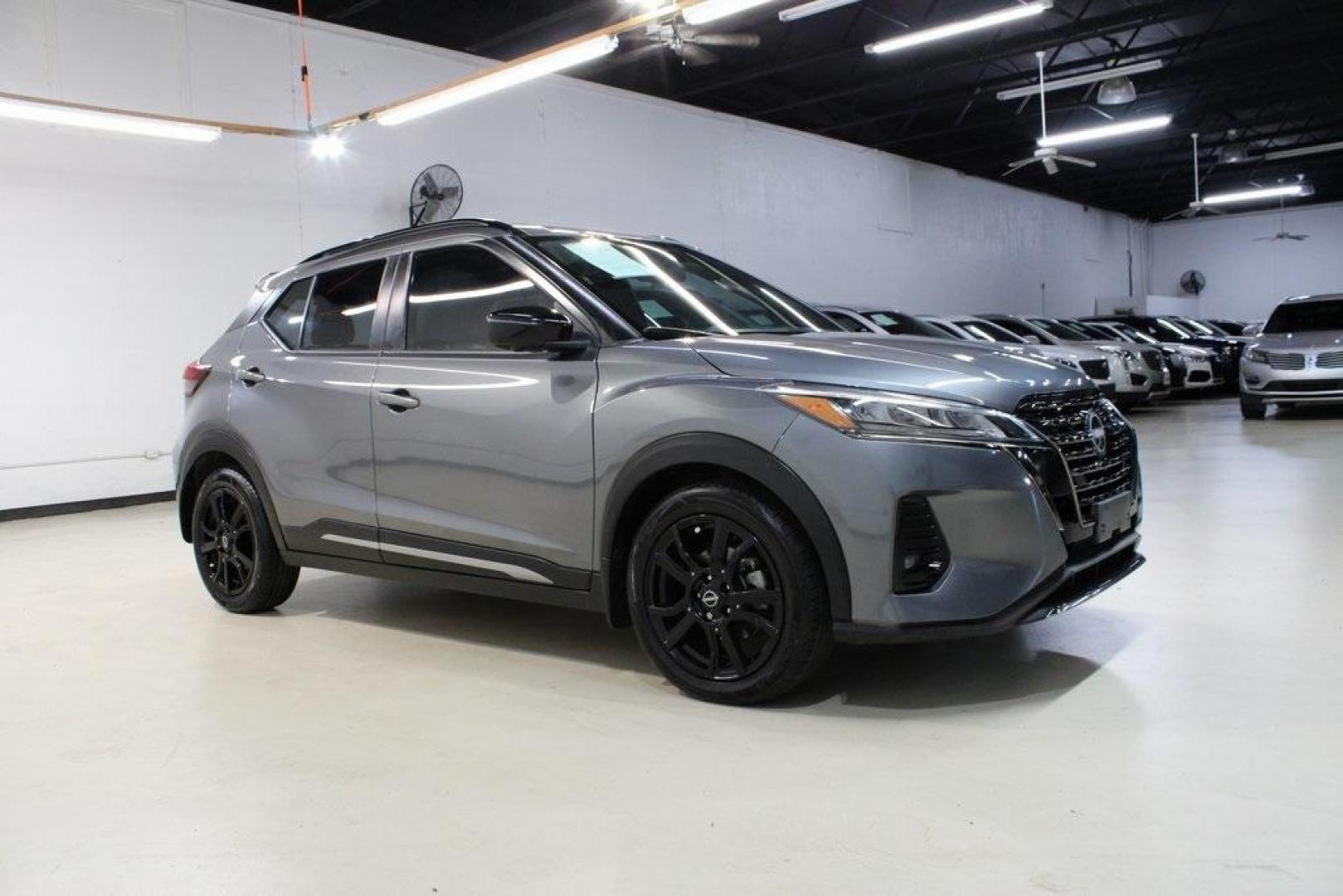 2022 Gun Metallic /Black Nissan Kicks SR (3N1CP5DV9NL) with an 1.6L 4-Cylinder DOHC 16V engine, CVT transmission, located at 15300 Midway Rd., Addison, TX, 75001, (972) 702-0011, 32.958321, -96.838074 - Photo#6
