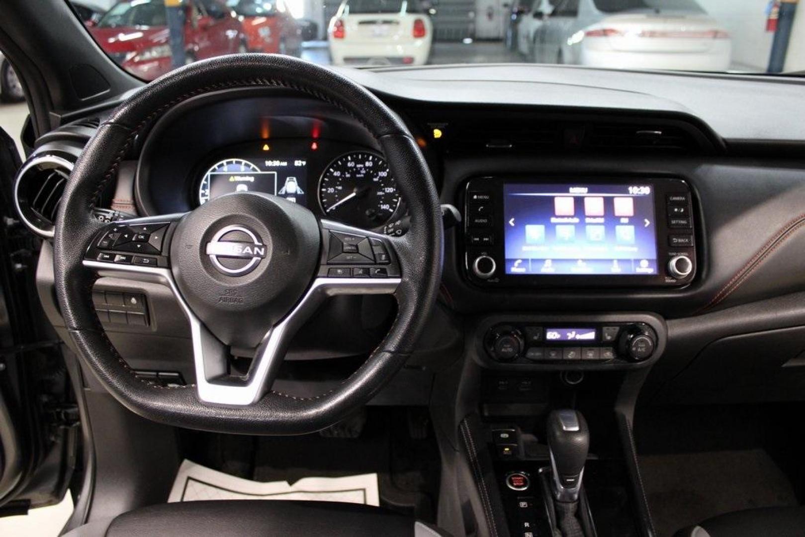 2022 Gun Metallic /Black Nissan Kicks SR (3N1CP5DV9NL) with an 1.6L 4-Cylinder DOHC 16V engine, CVT transmission, located at 15300 Midway Rd., Addison, TX, 75001, (972) 702-0011, 32.958321, -96.838074 - Photo#16