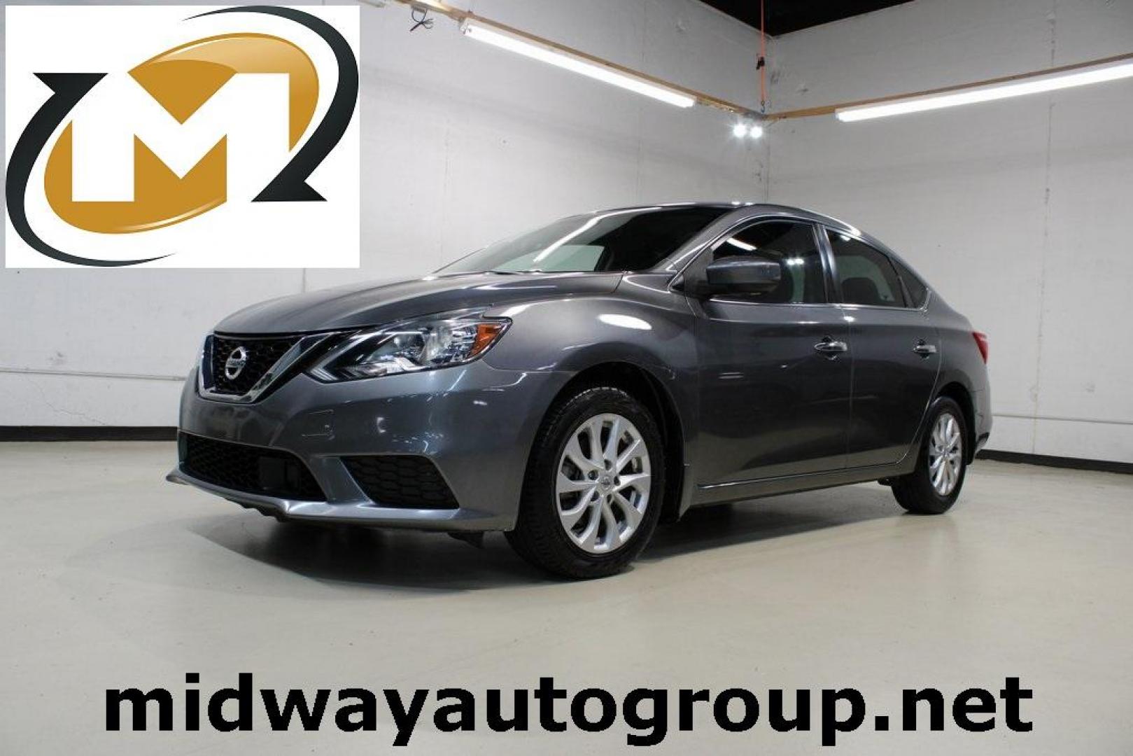 2019 Gun Metallic /Charcoal Nissan Sentra S (3N1AB7AP3KY) with an 1.8L 4-Cylinder DOHC 16V engine, CVT transmission, located at 15300 Midway Rd., Addison, TX, 75001, (972) 702-0011, 32.958321, -96.838074 - Photo#0