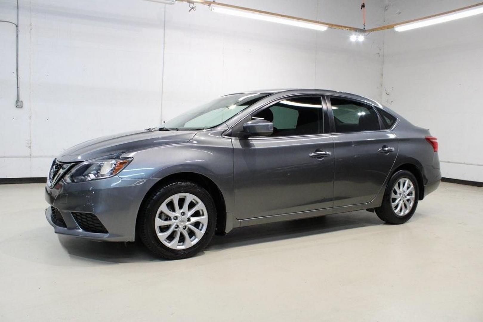 2019 Gun Metallic /Charcoal Nissan Sentra S (3N1AB7AP3KY) with an 1.8L 4-Cylinder DOHC 16V engine, CVT transmission, located at 15300 Midway Rd., Addison, TX, 75001, (972) 702-0011, 32.958321, -96.838074 - Photo#4