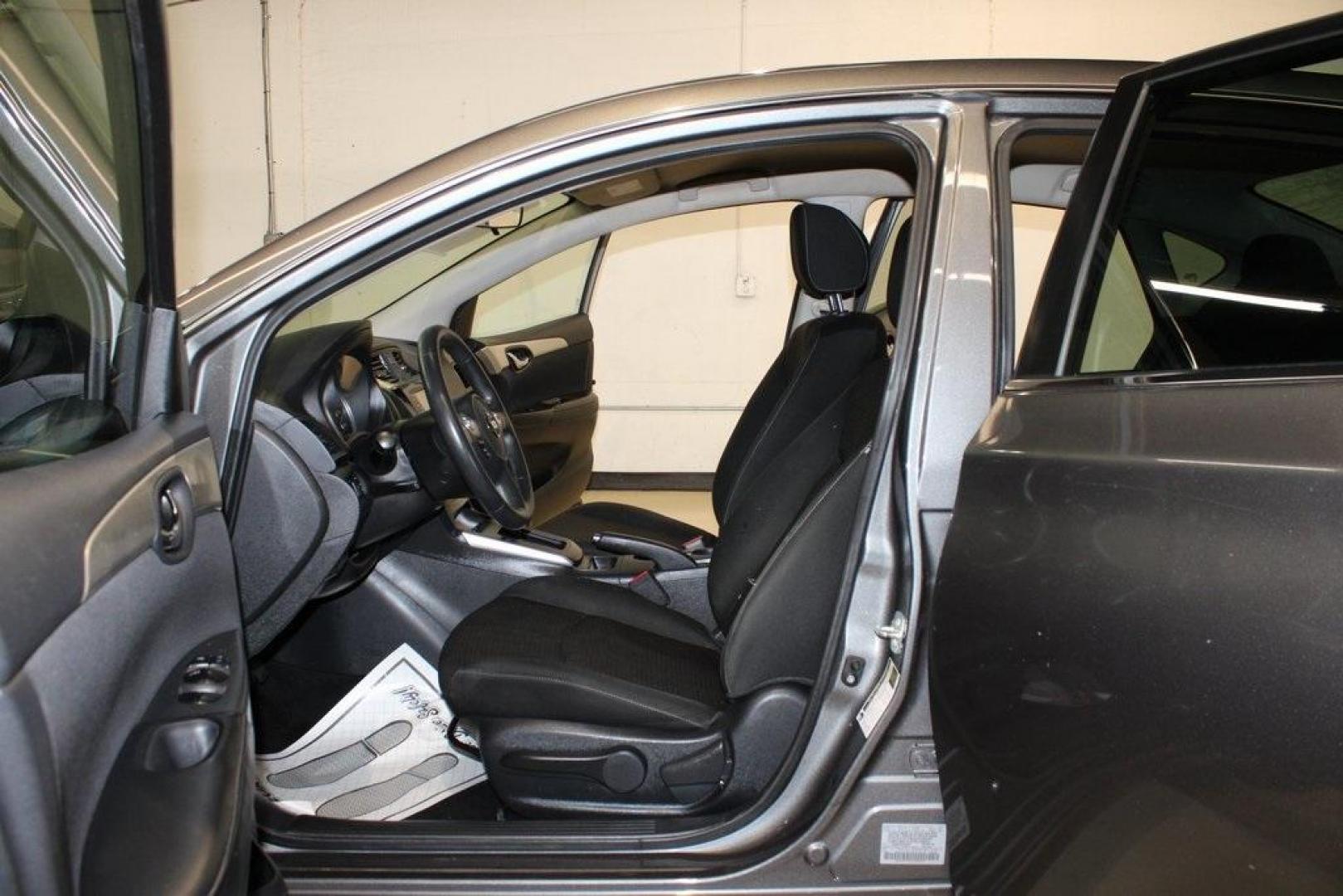 2019 Gun Metallic /Charcoal Nissan Sentra S (3N1AB7AP3KY) with an 1.8L 4-Cylinder DOHC 16V engine, CVT transmission, located at 15300 Midway Rd., Addison, TX, 75001, (972) 702-0011, 32.958321, -96.838074 - Photo#12