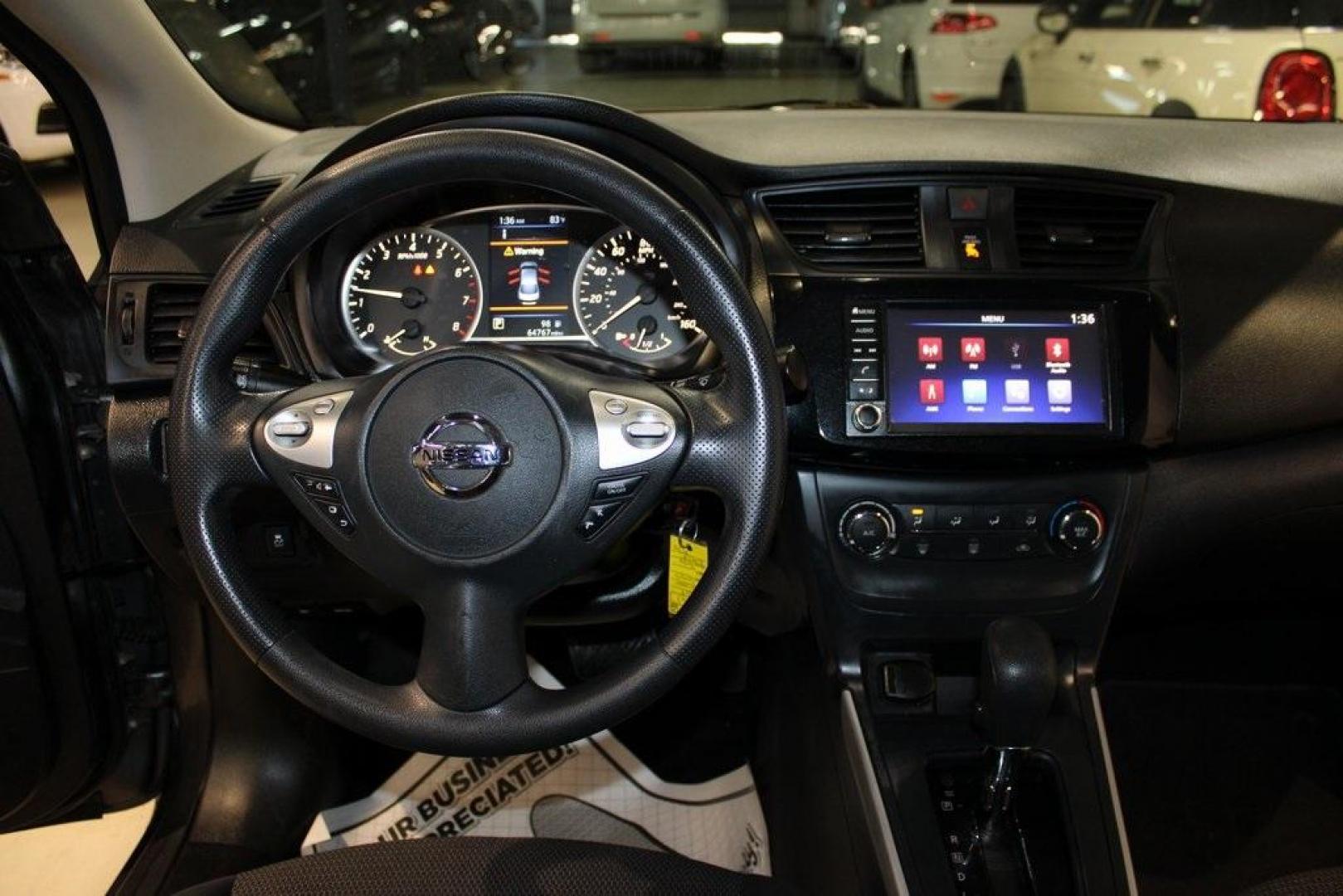 2019 Gun Metallic /Charcoal Nissan Sentra S (3N1AB7AP3KY) with an 1.8L 4-Cylinder DOHC 16V engine, CVT transmission, located at 15300 Midway Rd., Addison, TX, 75001, (972) 702-0011, 32.958321, -96.838074 - Photo#16