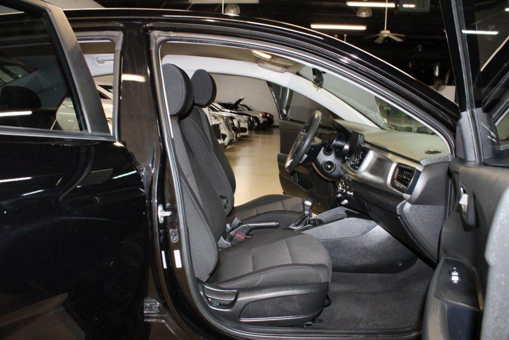 2021 Aurora Black /Black Kia Rio S (3KPA24AD4ME) with an 1.6L 4-Cylinder engine, CVT transmission, located at 15300 Midway Rd., Addison, TX, 75001, (972) 702-0011, 32.958321, -96.838074 - Photo#11