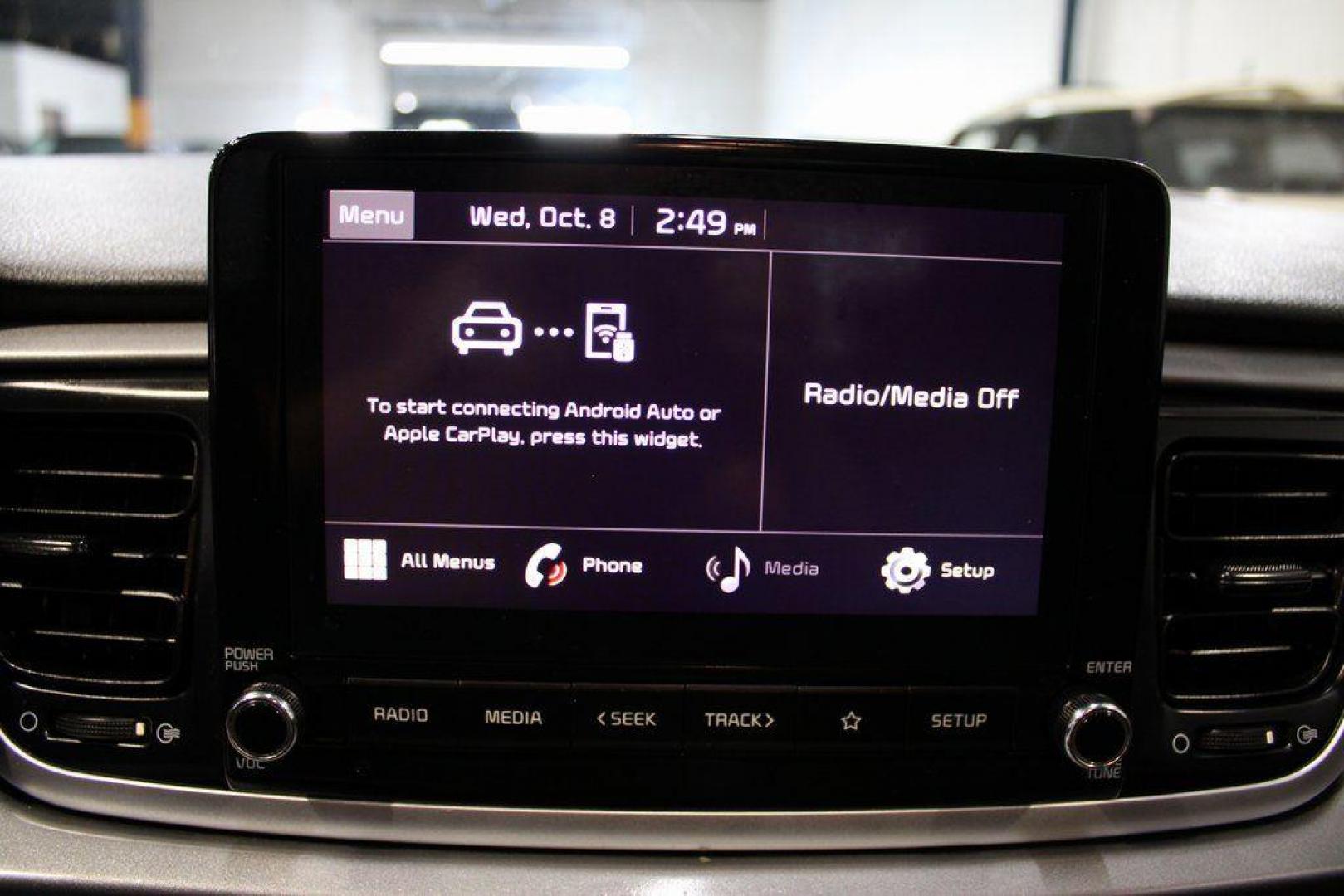 2021 Aurora Black /Black Kia Rio S (3KPA24AD4ME) with an 1.6L 4-Cylinder engine, CVT transmission, located at 15300 Midway Rd., Addison, TX, 75001, (972) 702-0011, 32.958321, -96.838074 - Photo#15