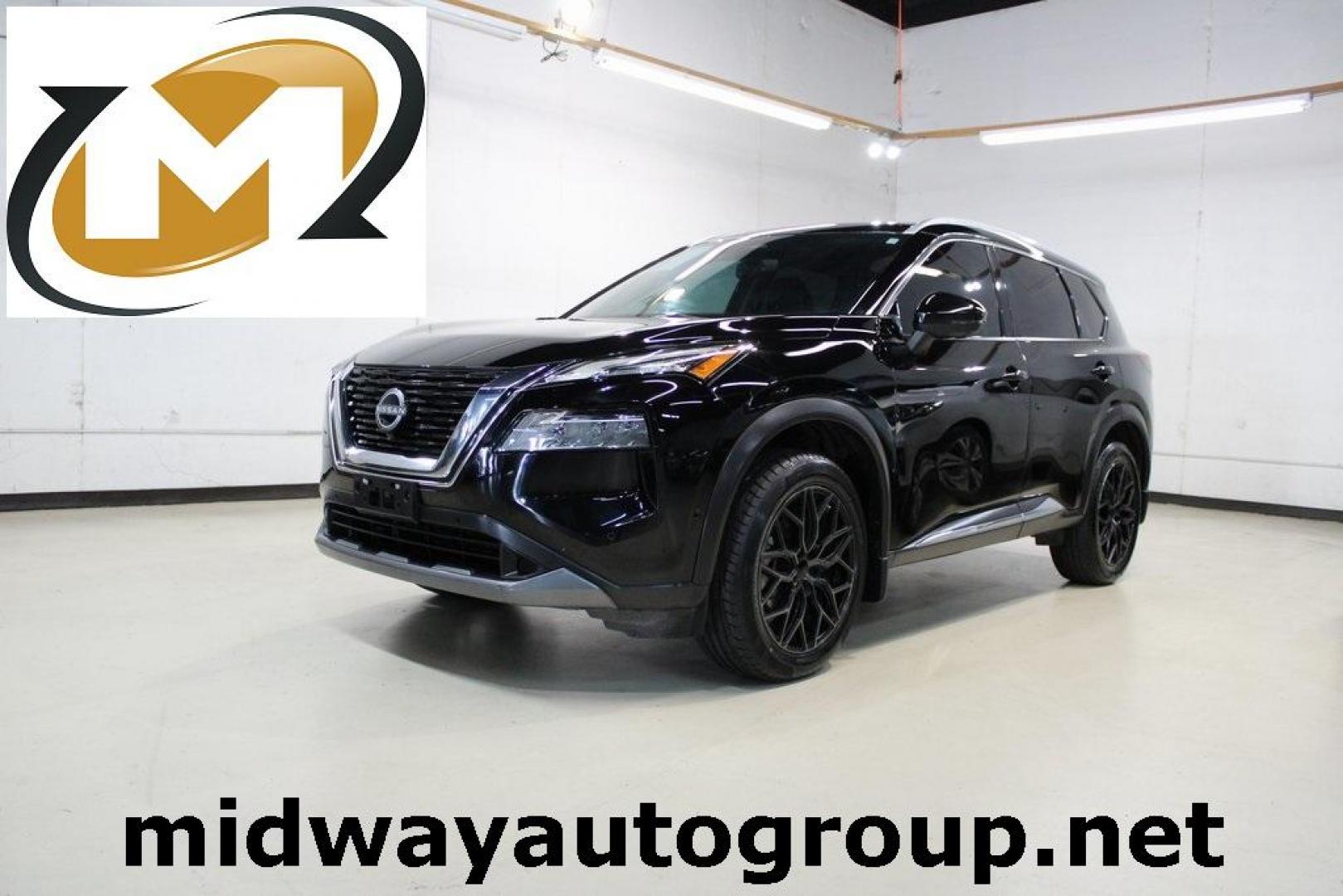 2023 Super Black /Charcoal Nissan Rogue SL (5N1BT3CA6PC) with an 1.5L I3 Turbocharged DOHC 12V LEV3-ULEV50 201hp engine, CVT transmission, located at 15300 Midway Rd., Addison, TX, 75001, (972) 702-0011, 32.958321, -96.838074 - Photo#0