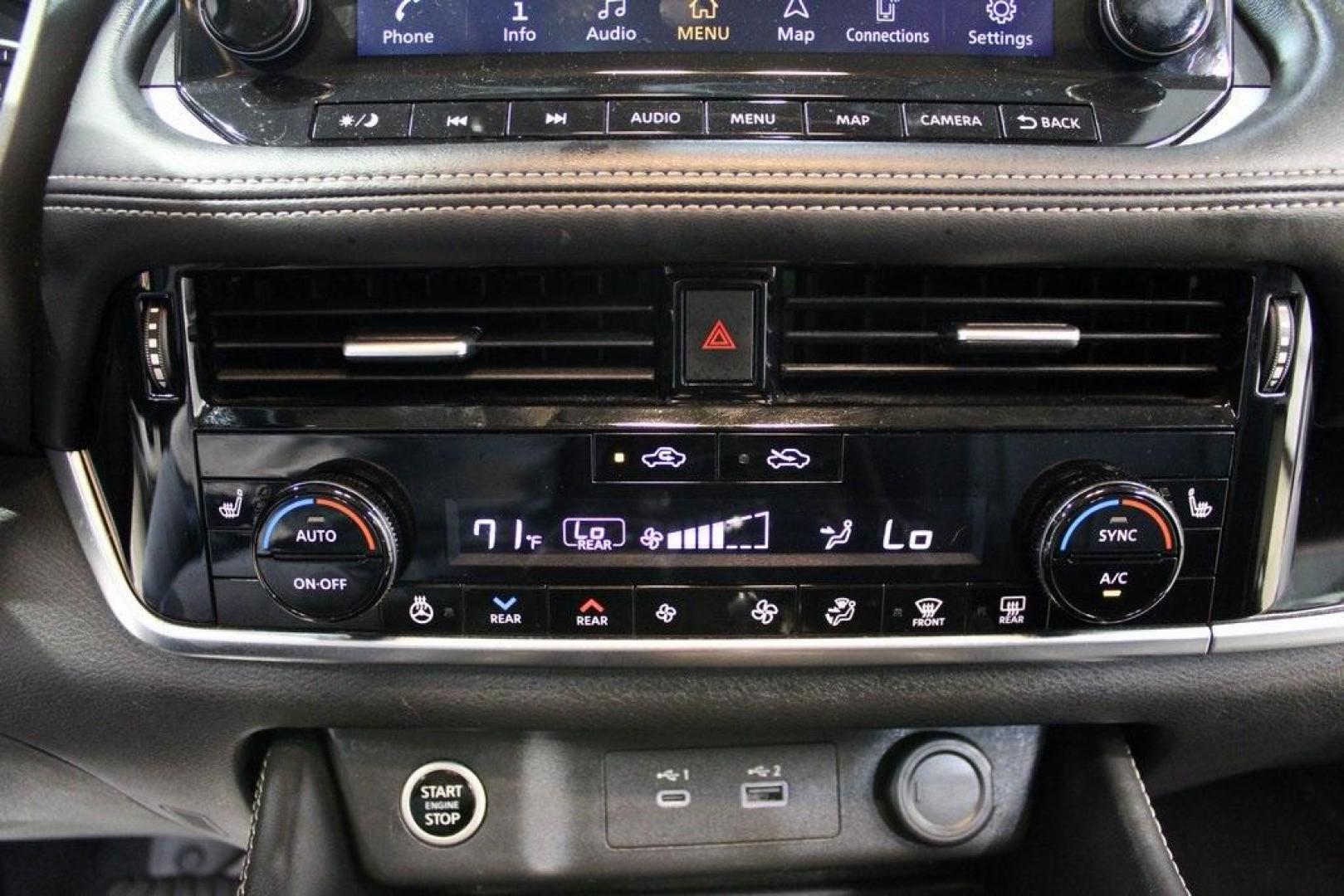 2023 Super Black /Charcoal Nissan Rogue SL (5N1BT3CA6PC) with an 1.5L I3 Turbocharged DOHC 12V LEV3-ULEV50 201hp engine, CVT transmission, located at 15300 Midway Rd., Addison, TX, 75001, (972) 702-0011, 32.958321, -96.838074 - Photo#15