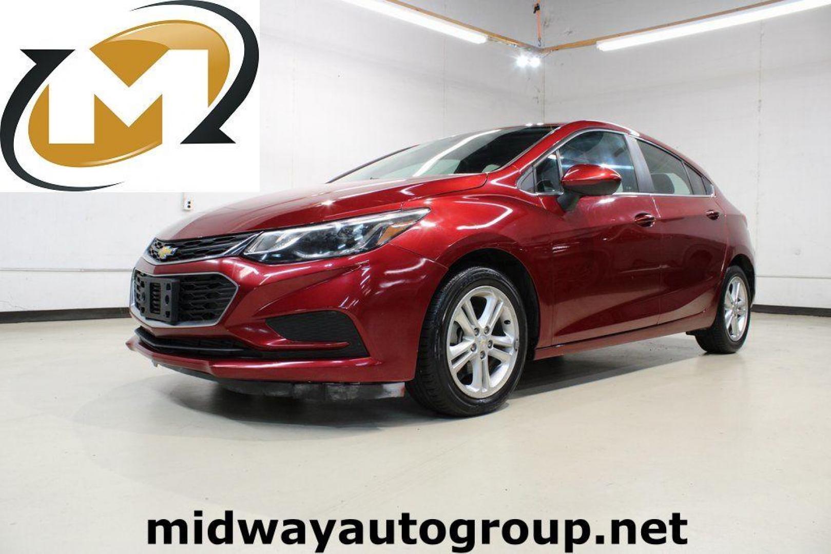 2017 Cajun Red Tintcoat /Black Chevrolet Cruze LT (3G1BE6SM8HS) with an 1.4L 4-Cylinder Turbo DOHC CVVT engine, Automatic transmission, located at 15300 Midway Rd., Addison, TX, 75001, (972) 702-0011, 32.958321, -96.838074 - Photo#0