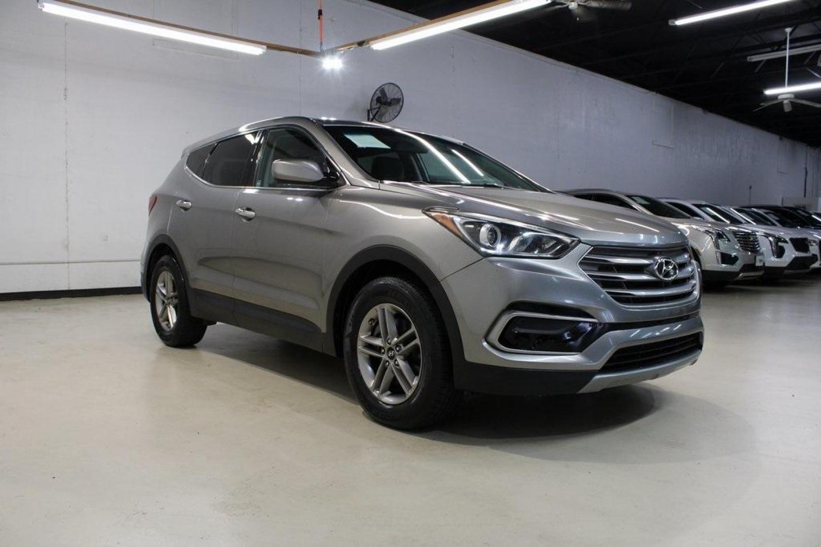 2017 Mineral Gray /Gray Hyundai Santa Fe Sport 2.4 Base (5NMZTDLB0HH) with an 2.4L I4 DGI DOHC 16V engine, Automatic transmission, located at 15300 Midway Rd., Addison, TX, 75001, (972) 702-0011, 32.958321, -96.838074 - Photo#1