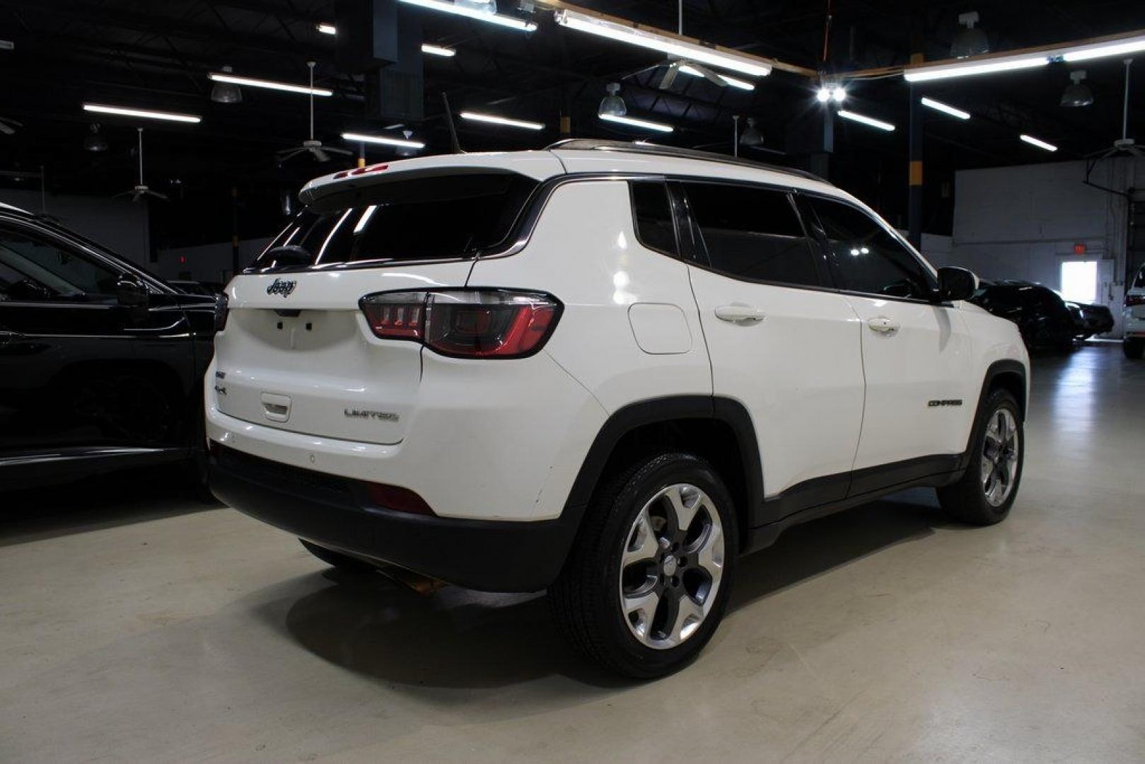2021 White Clearcoat /Black Jeep Compass Limited (3C4NJDCB3MT) with an 2.4L I4 engine, Automatic transmission, located at 15300 Midway Rd., Addison, TX, 75001, (972) 702-0011, 32.958321, -96.838074 - 2021 Jeep Compass Limited 4x4<br><br>Now Available at Midway Auto Group Addison, Texas<br><br>Premium design, advanced technology, and true Jeep capability come together in the 2021 Jeep Compass Limited 4x4. As the top luxury trim in the Compass lineup, the Limited delivers upgraded materials, refi- Photo#2