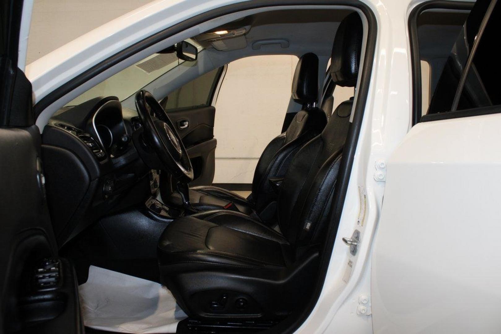 2021 White Clearcoat /Black Jeep Compass Limited (3C4NJDCB3MT) with an 2.4L I4 engine, Automatic transmission, located at 15300 Midway Rd., Addison, TX, 75001, (972) 702-0011, 32.958321, -96.838074 - 2021 Jeep Compass Limited 4x4<br><br>Now Available at Midway Auto Group Addison, Texas<br><br>Premium design, advanced technology, and true Jeep capability come together in the 2021 Jeep Compass Limited 4x4. As the top luxury trim in the Compass lineup, the Limited delivers upgraded materials, refi- Photo#11