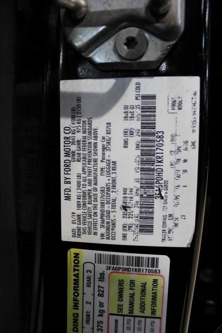 2019 Black /Light Putty Ford Fusion SE (3FA6P0HD1KR) with an 1.5L EcoBoost engine, Automatic transmission, located at 15300 Midway Rd., Addison, TX, 75001, (972) 702-0011, 32.958321, -96.838074 - Photo#29