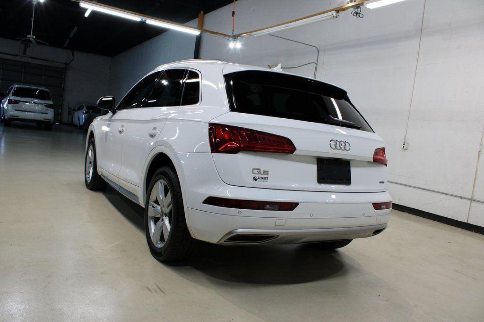 2019 Ibis White /Beige Audi Q5 2.0T Premium Plus (WA1BNAFY5K2) with an 2.0L TFSI engine, Automatic transmission, located at 15300 Midway Rd., Addison, TX, 75001, (972) 702-0011, 32.958321, -96.838074 - 2019 Audi Q5 2.0T Premium Plus Quattro<br><br>Now Available at Midway Auto Group Addison, Texas<br><br>Refined, capable, and unmistakably Audithe 2019 Audi Q5 Premium Plus Quattro delivers luxury-level comfort, confident all-wheel drive performance, and advanced safety tech. With a beautifully craf - Photo#3