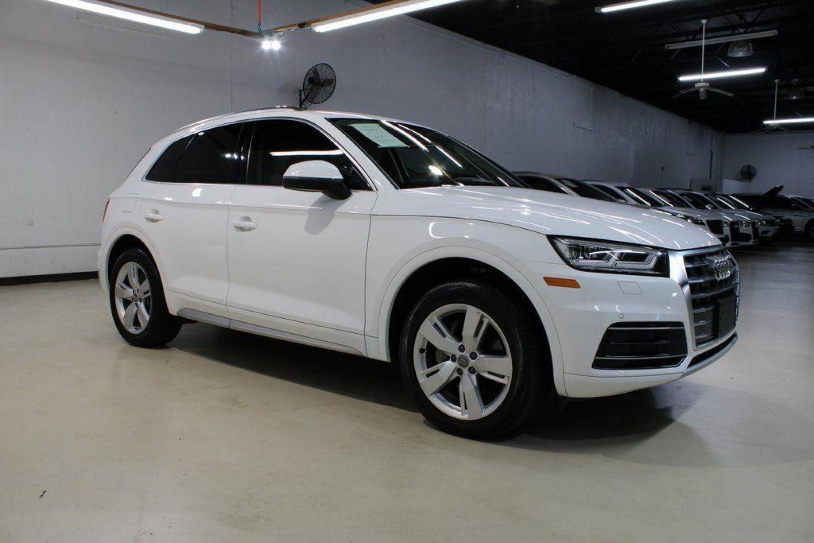 2019 Ibis White /Beige Audi Q5 2.0T Premium Plus (WA1BNAFY5K2) with an 2.0L TFSI engine, Automatic transmission, located at 15300 Midway Rd., Addison, TX, 75001, (972) 702-0011, 32.958321, -96.838074 - 2019 Audi Q5 2.0T Premium Plus Quattro<br><br>Now Available at Midway Auto Group Addison, Texas<br><br>Refined, capable, and unmistakably Audithe 2019 Audi Q5 Premium Plus Quattro delivers luxury-level comfort, confident all-wheel drive performance, and advanced safety tech. With a beautifully craf - Photo#6