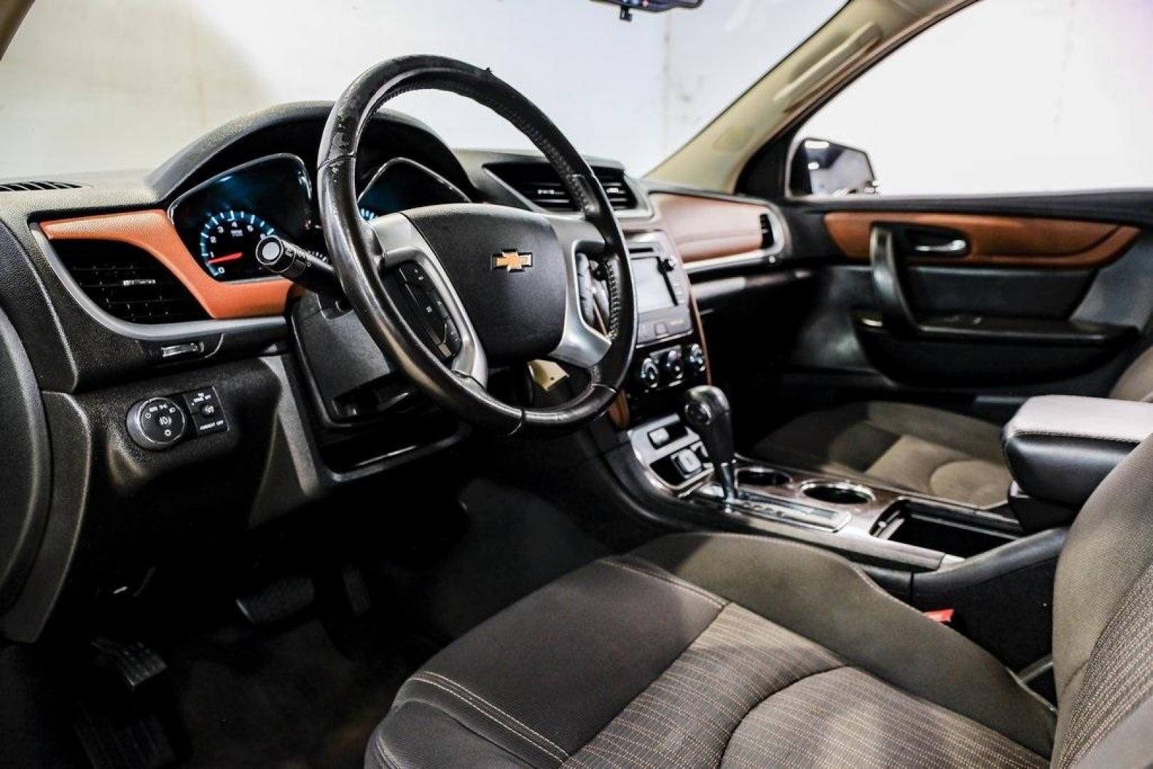 2017 Mosaic Black Metallic /Ebony/Saddle Up Chevrolet Traverse LT (1GNKRGKD3HJ) with an 3.6L V6 SIDI engine, Automatic transmission, located at 15300 Midway Rd., Addison, TX, 75001, (972) 702-0011, 32.958321, -96.838074 - Photo#2