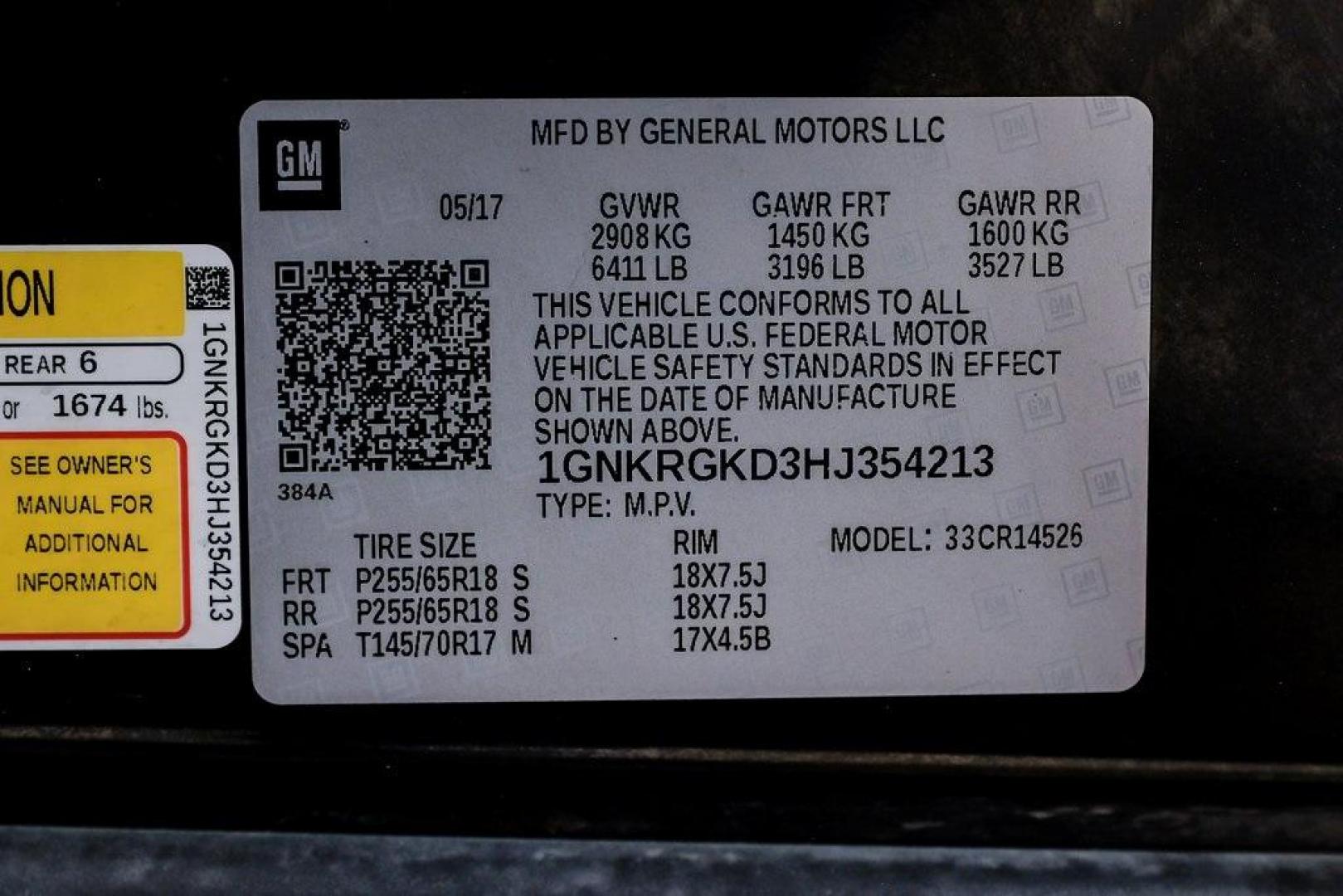 2017 Mosaic Black Metallic /Ebony/Saddle Up Chevrolet Traverse LT (1GNKRGKD3HJ) with an 3.6L V6 SIDI engine, Automatic transmission, located at 15300 Midway Rd., Addison, TX, 75001, (972) 702-0011, 32.958321, -96.838074 - Photo#61