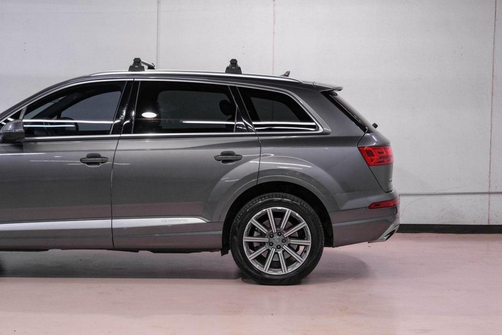 2018 Gray Metallic /Black Audi Q7 3.0T Prestige (WA1VAAF79JD) with an 3.0L TFSI V6 DOHC engine, Automatic transmission, located at 15300 Midway Rd., Addison, TX, 75001, (972) 702-0011, 32.958321, -96.838074 - Photo#17