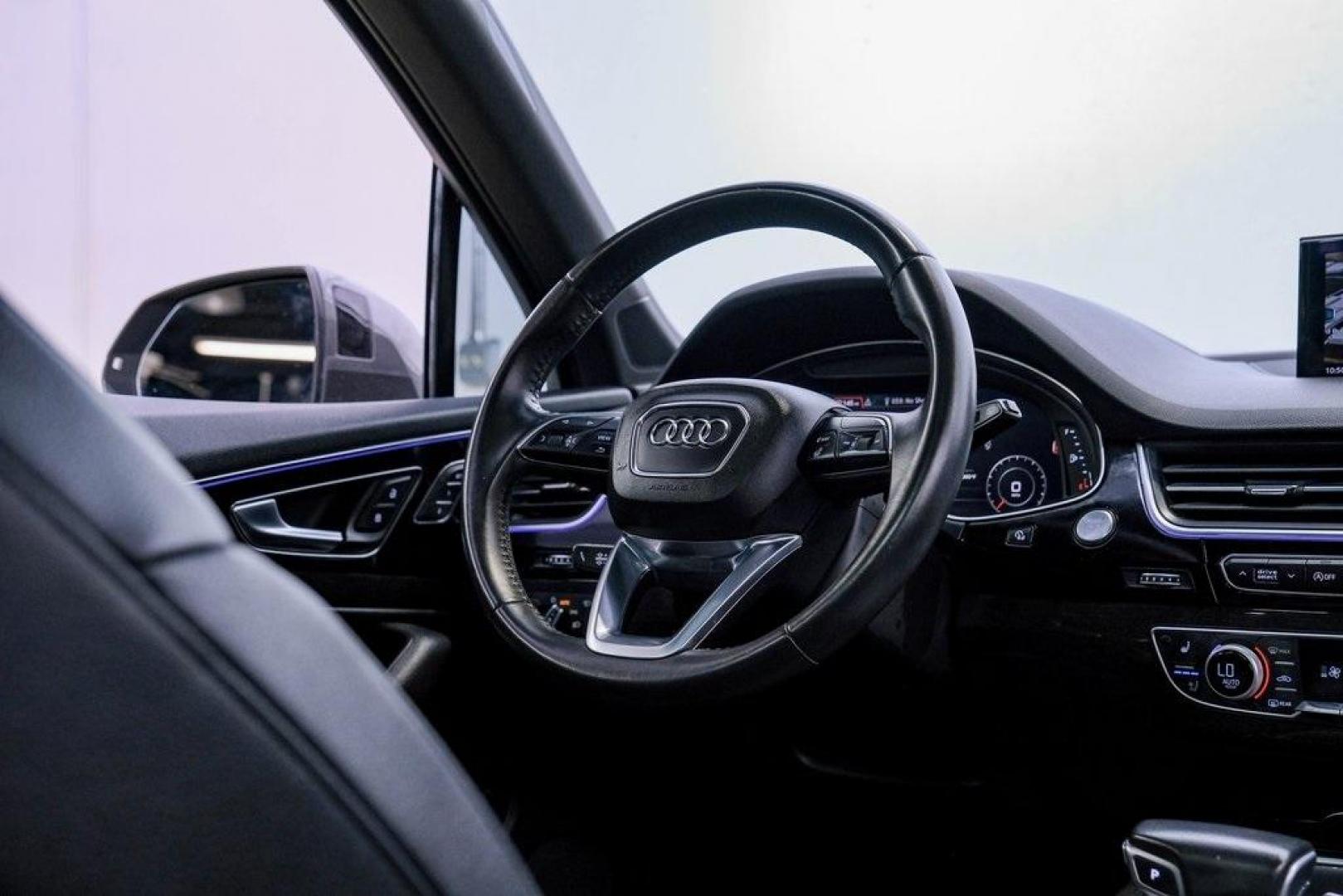 2018 Gray Metallic /Black Audi Q7 3.0T Prestige (WA1VAAF79JD) with an 3.0L TFSI V6 DOHC engine, Automatic transmission, located at 15300 Midway Rd., Addison, TX, 75001, (972) 702-0011, 32.958321, -96.838074 - Photo#22