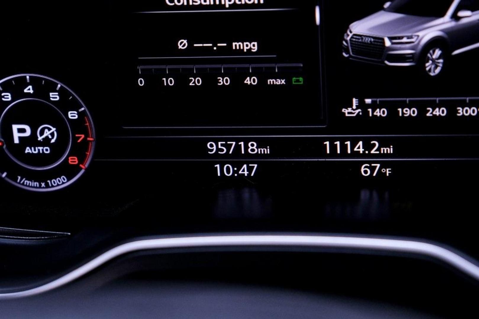 2018 Gray Metallic /Black Audi Q7 3.0T Prestige (WA1VAAF79JD) with an 3.0L TFSI V6 DOHC engine, Automatic transmission, located at 15300 Midway Rd., Addison, TX, 75001, (972) 702-0011, 32.958321, -96.838074 - Photo#27