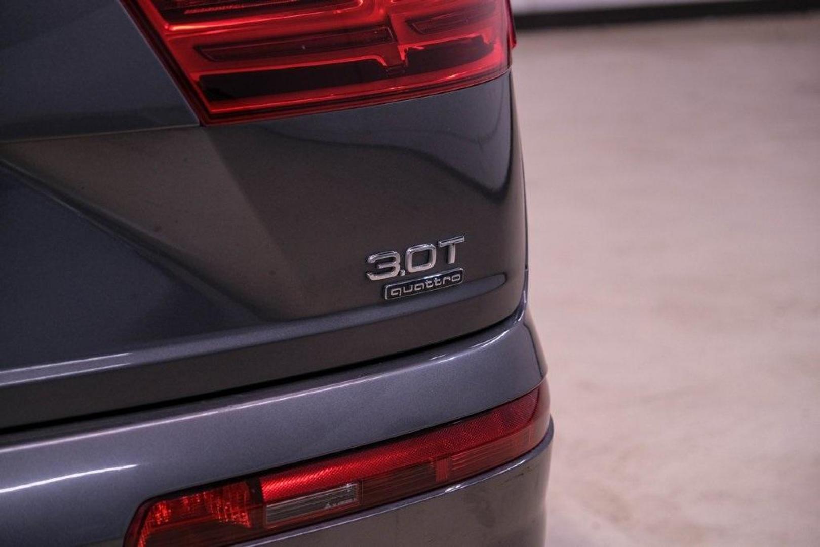 2018 Gray Metallic /Black Audi Q7 3.0T Prestige (WA1VAAF79JD) with an 3.0L TFSI V6 DOHC engine, Automatic transmission, located at 15300 Midway Rd., Addison, TX, 75001, (972) 702-0011, 32.958321, -96.838074 - Photo#60