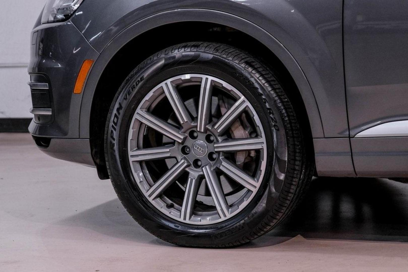 2018 Gray Metallic /Black Audi Q7 3.0T Prestige (WA1VAAF79JD) with an 3.0L TFSI V6 DOHC engine, Automatic transmission, located at 15300 Midway Rd., Addison, TX, 75001, (972) 702-0011, 32.958321, -96.838074 - Photo#72