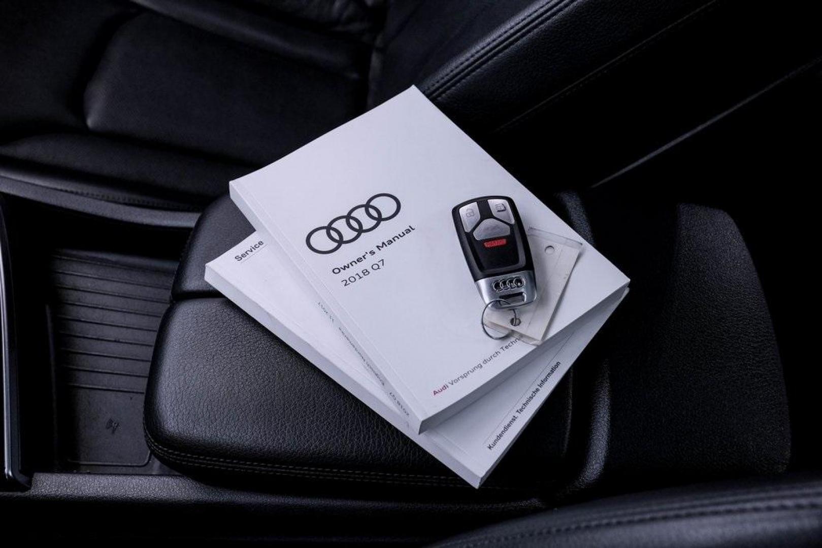 2018 Gray Metallic /Black Audi Q7 3.0T Prestige (WA1VAAF79JD) with an 3.0L TFSI V6 DOHC engine, Automatic transmission, located at 15300 Midway Rd., Addison, TX, 75001, (972) 702-0011, 32.958321, -96.838074 - Photo#74