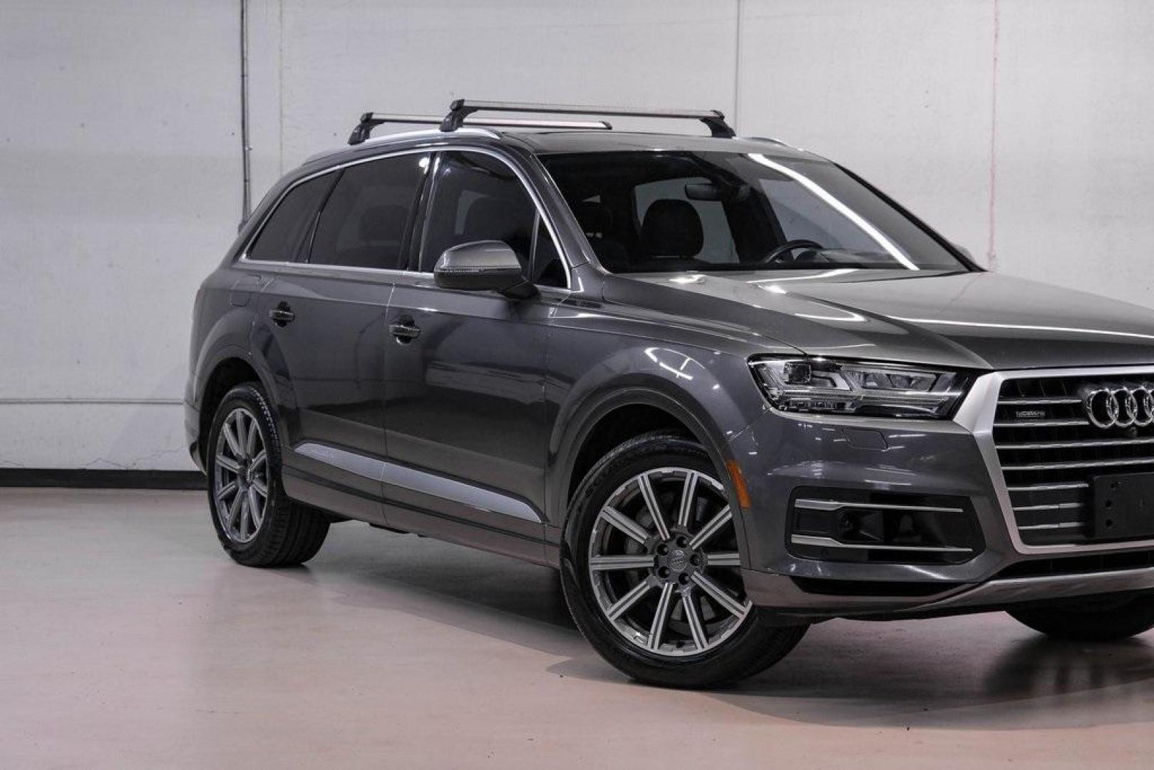2018 Gray Metallic /Black Audi Q7 3.0T Prestige (WA1VAAF79JD) with an 3.0L TFSI V6 DOHC engine, Automatic transmission, located at 15300 Midway Rd., Addison, TX, 75001, (972) 702-0011, 32.958321, -96.838074 - Photo#8