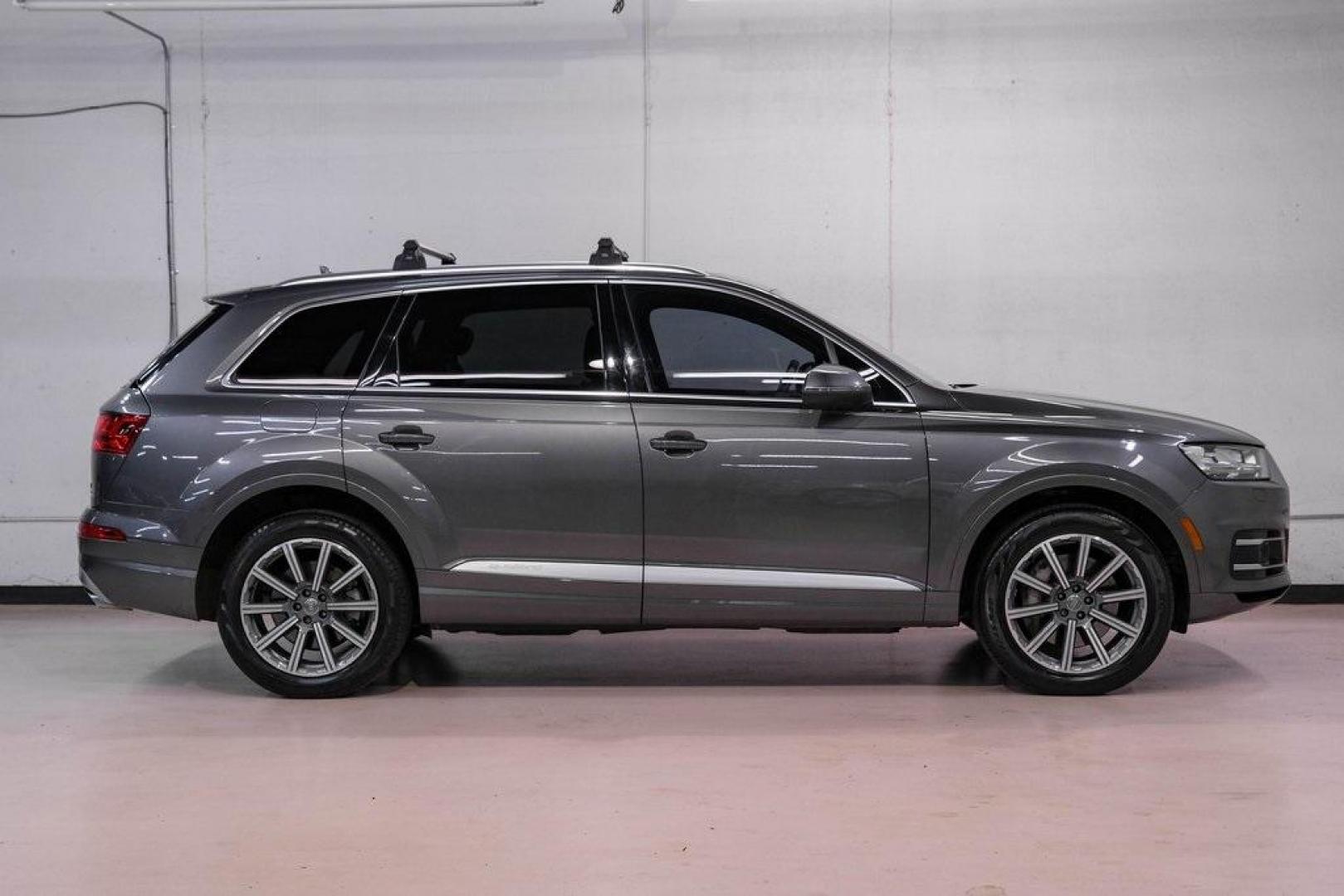 2018 Gray Metallic /Black Audi Q7 3.0T Prestige (WA1VAAF79JD) with an 3.0L TFSI V6 DOHC engine, Automatic transmission, located at 15300 Midway Rd., Addison, TX, 75001, (972) 702-0011, 32.958321, -96.838074 - Photo#9