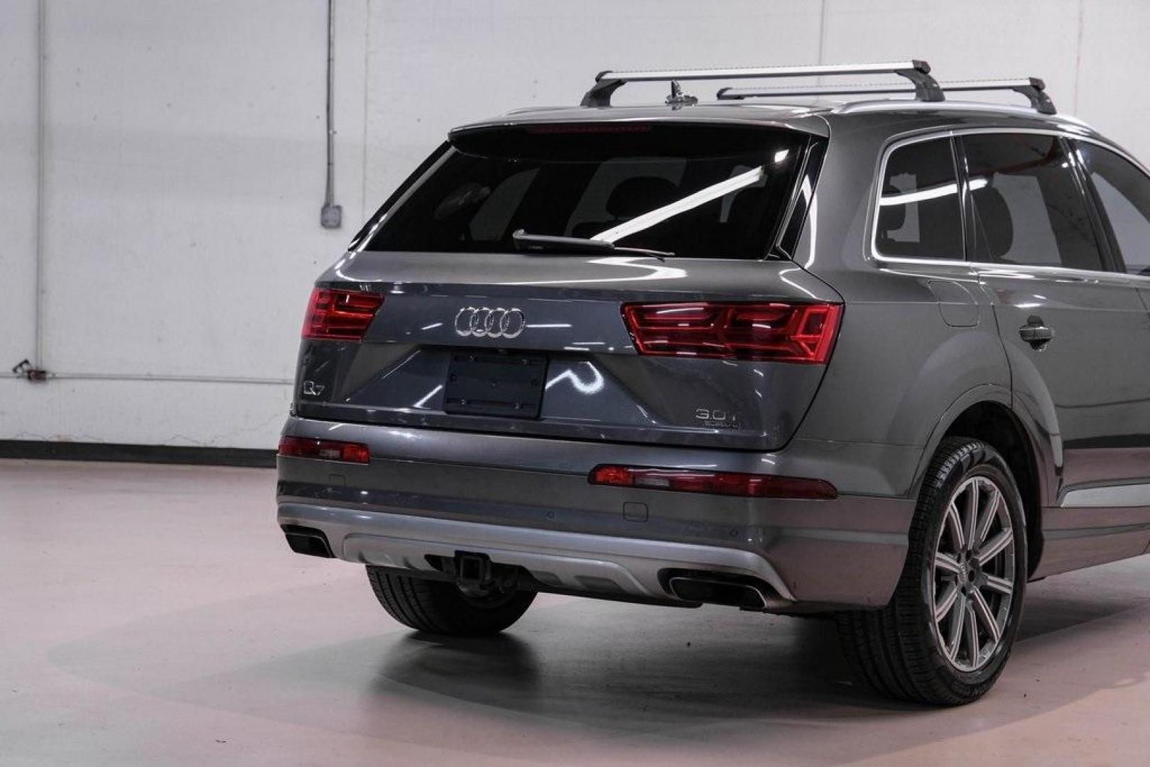 2018 Gray Metallic /Black Audi Q7 3.0T Prestige (WA1VAAF79JD) with an 3.0L TFSI V6 DOHC engine, Automatic transmission, located at 15300 Midway Rd., Addison, TX, 75001, (972) 702-0011, 32.958321, -96.838074 - Photo#11