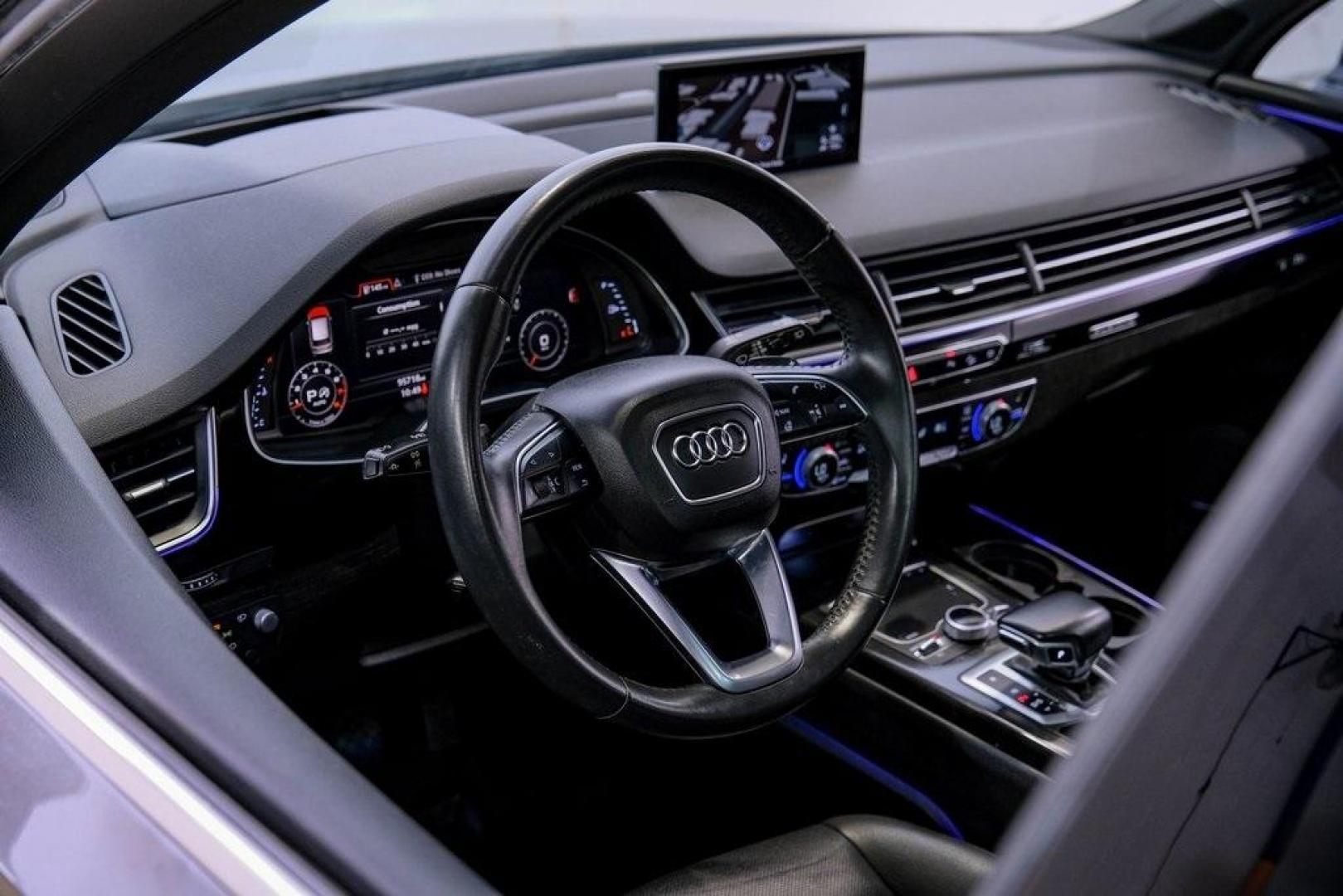 2018 Gray Metallic /Black Audi Q7 3.0T Prestige (WA1VAAF79JD) with an 3.0L TFSI V6 DOHC engine, Automatic transmission, located at 15300 Midway Rd., Addison, TX, 75001, (972) 702-0011, 32.958321, -96.838074 - Photo#21